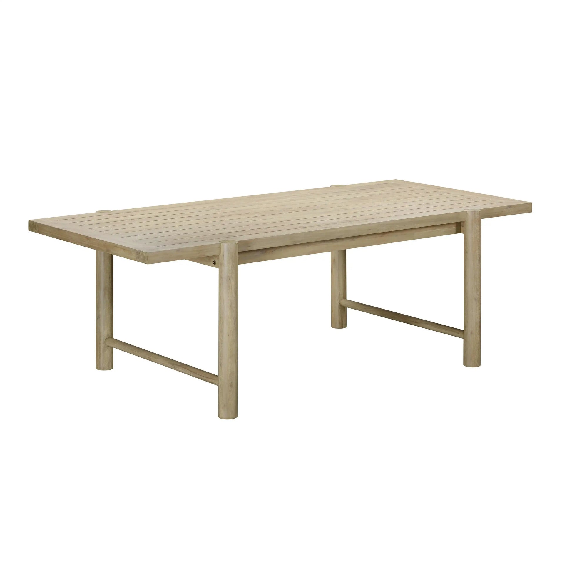 Gata - Outdoor Rectangular Dining Table - Light Teak - Best Buy Furniture