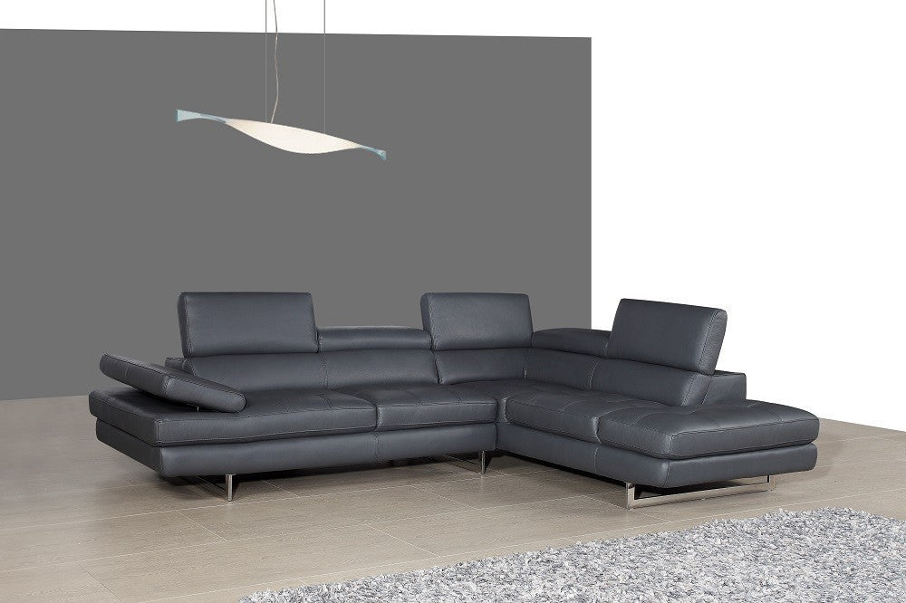 Avelino Modern Italian Leather Sectional J&M- A761