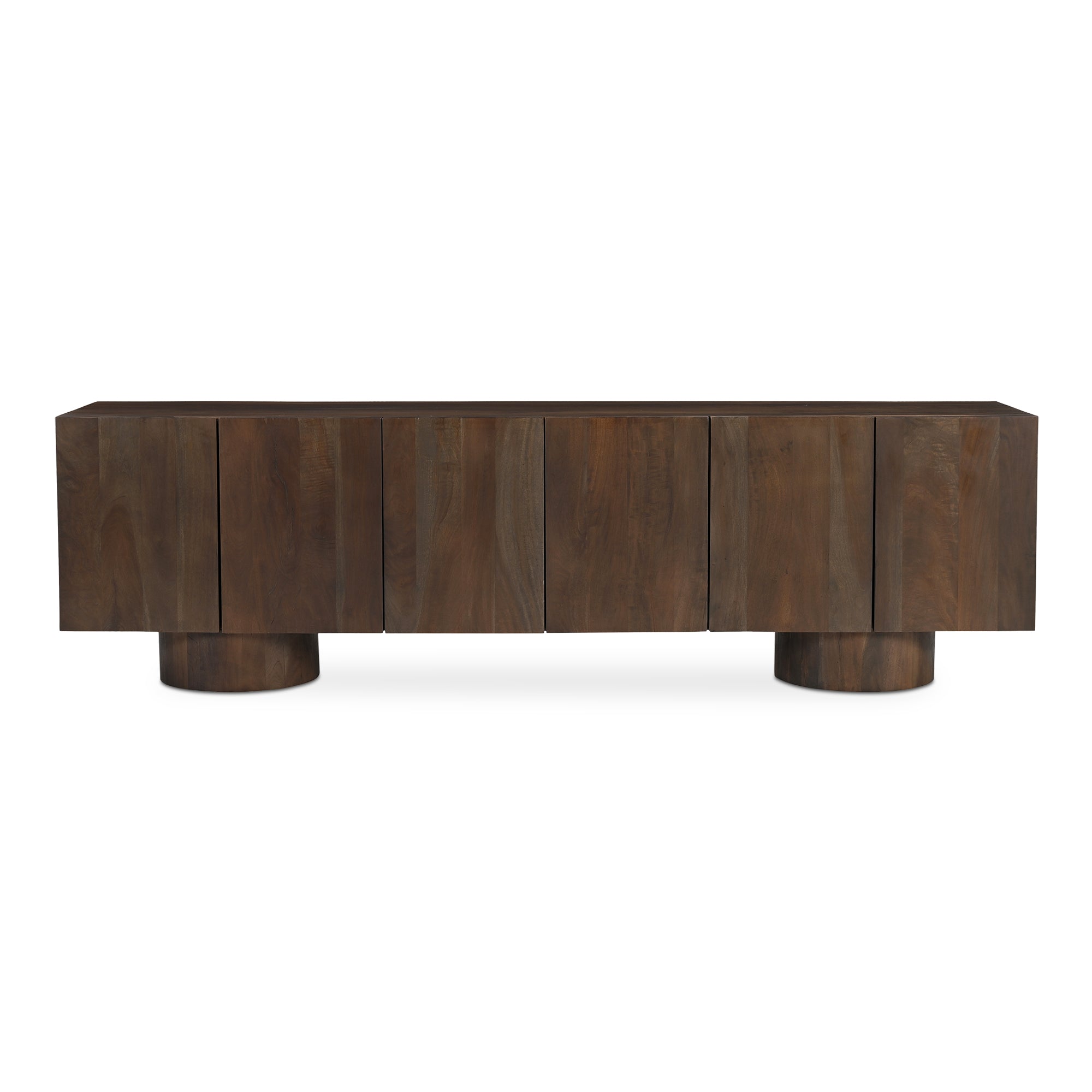Hadley Media Unit Warm Brown - Moes Home