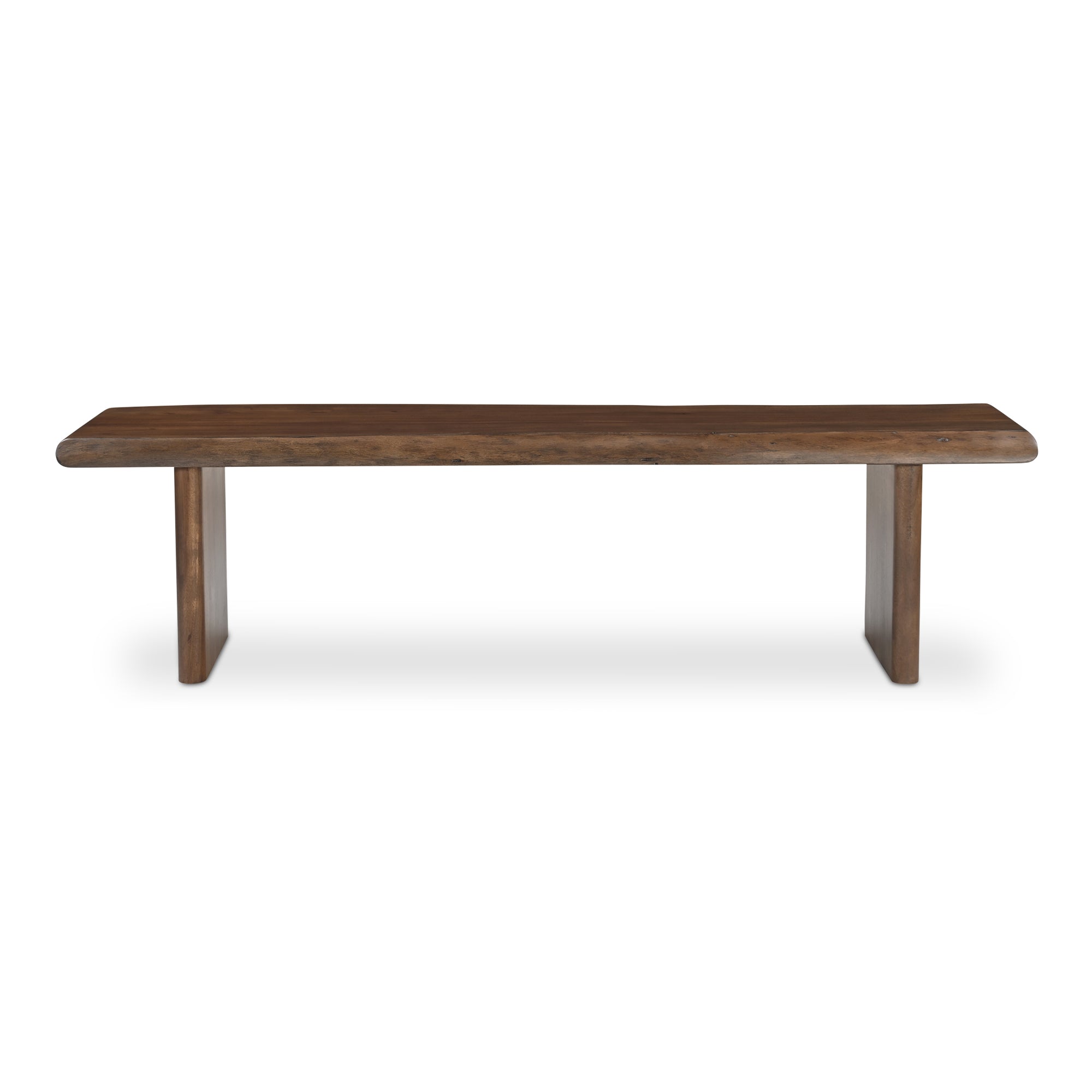 Lila Dining Bench Small Brown - Moes Home