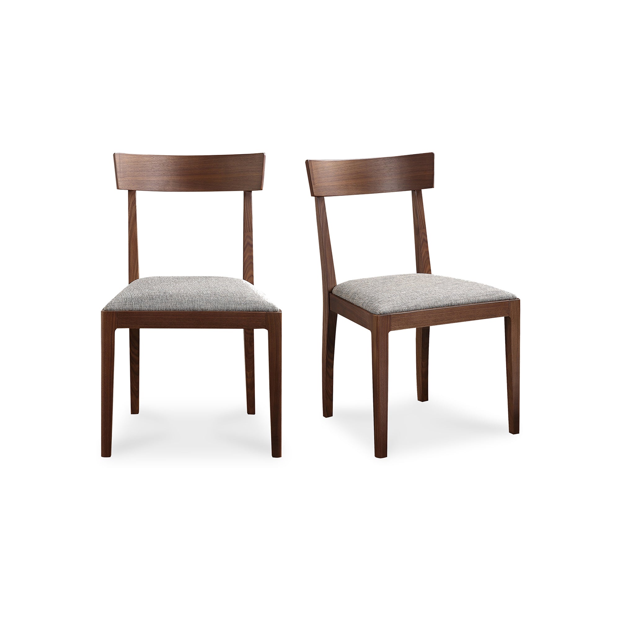 Leone Dining Chair Walnut Brown - Set Of Two - Moes Home