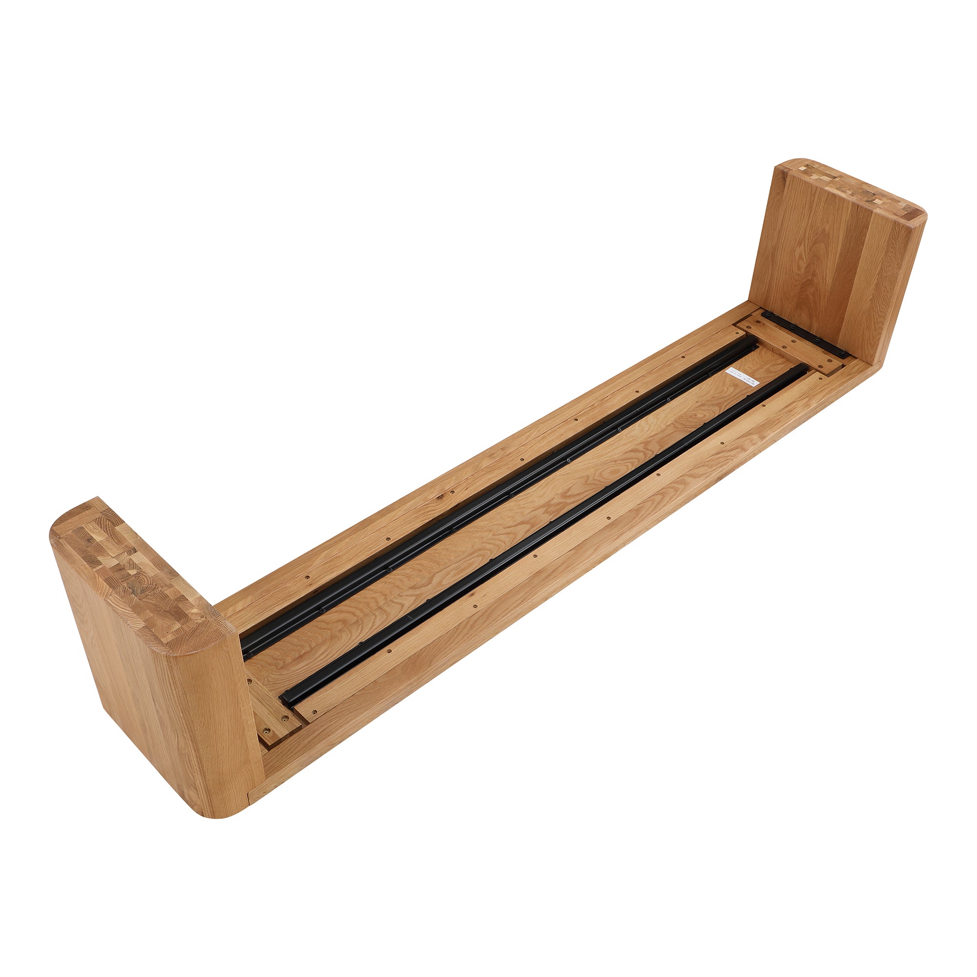 Post Large Dining Bench Black