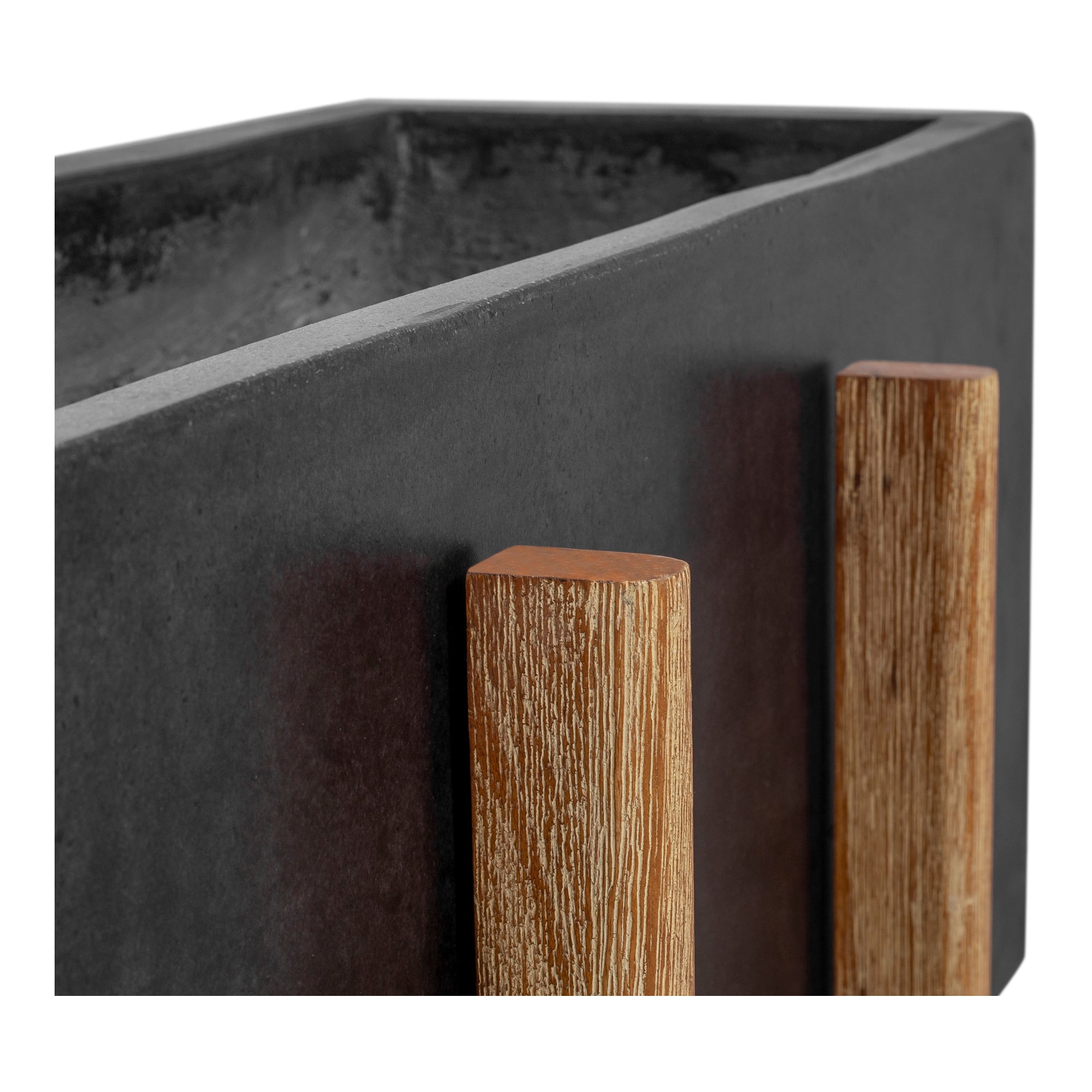 Atlantic Rectangle Planter Grey - Moes Home
