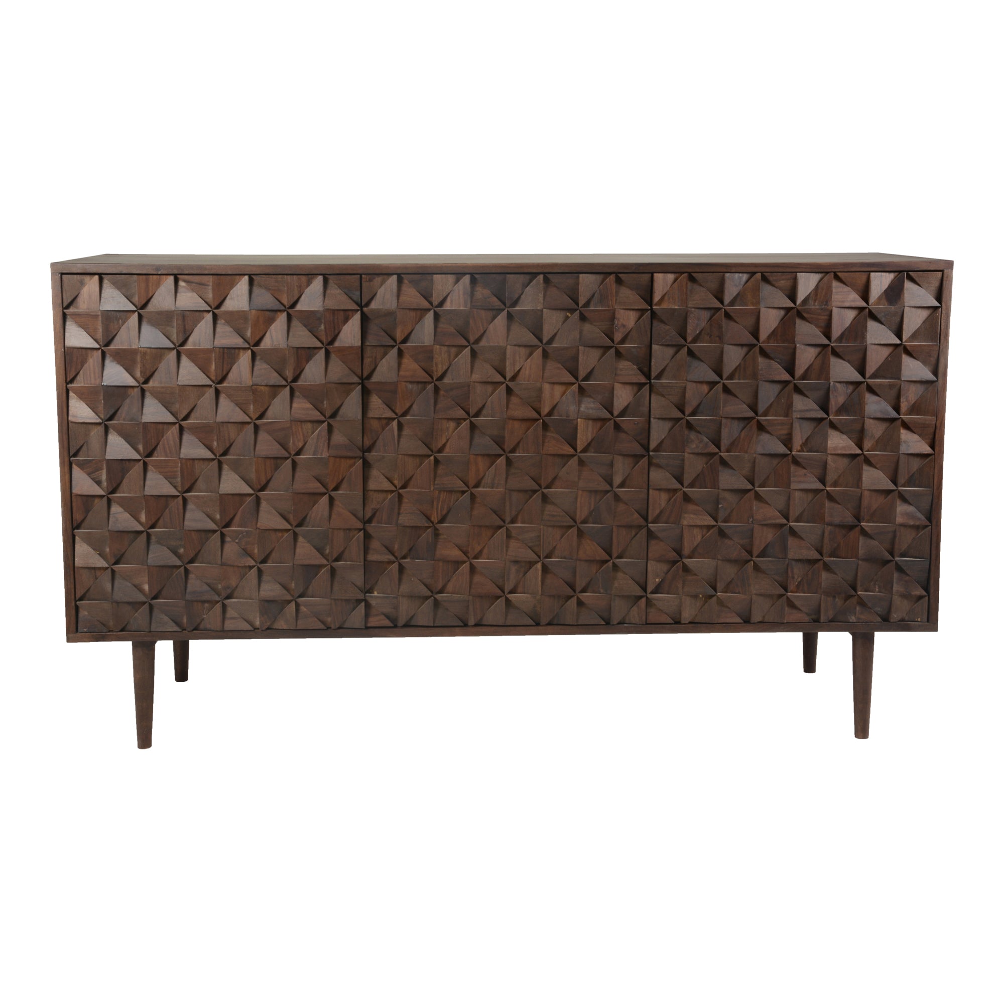 Pablo 3 Door Sideboard Dark Brown - Moes Home