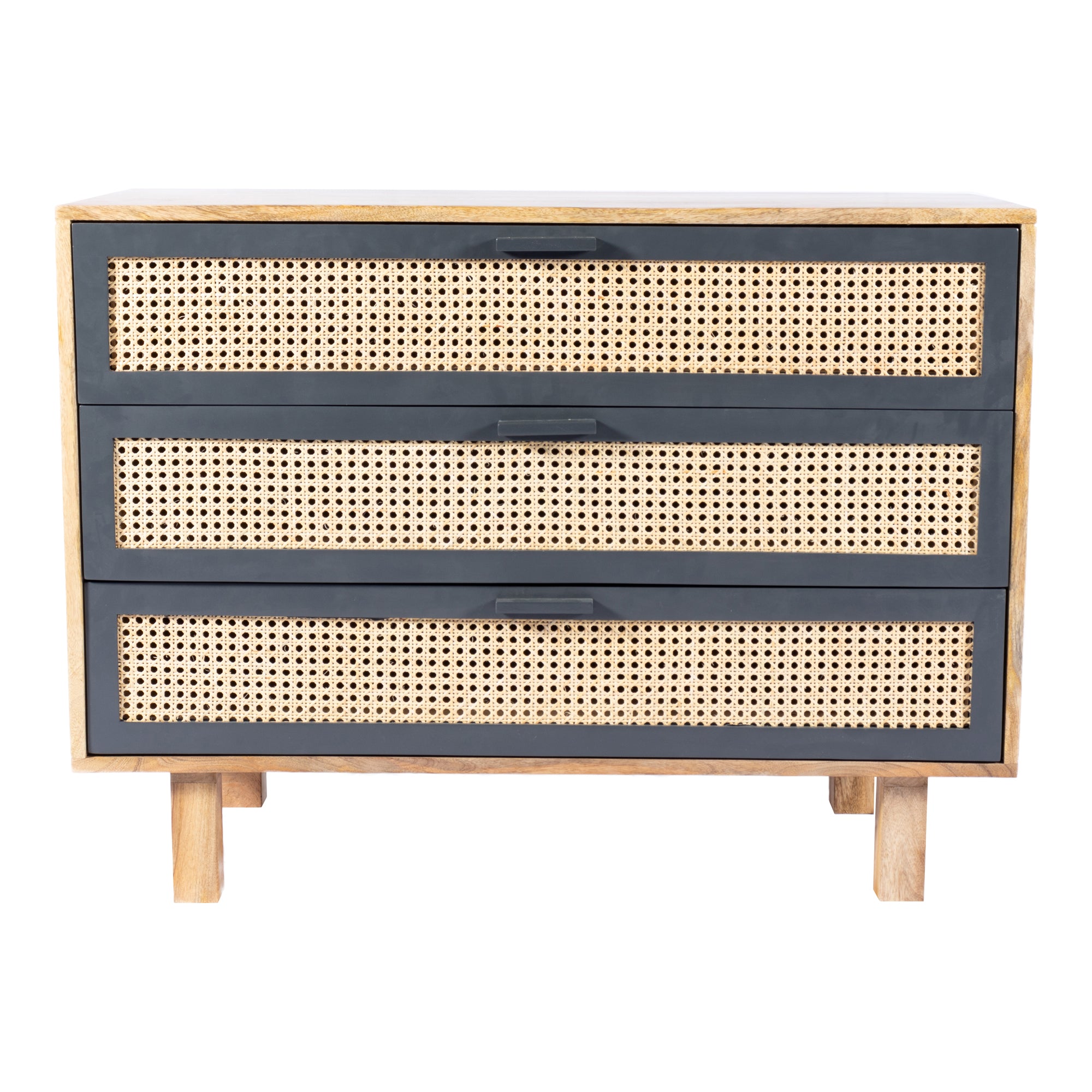Ashton 3 Drawer Chest Natural - Moes Home