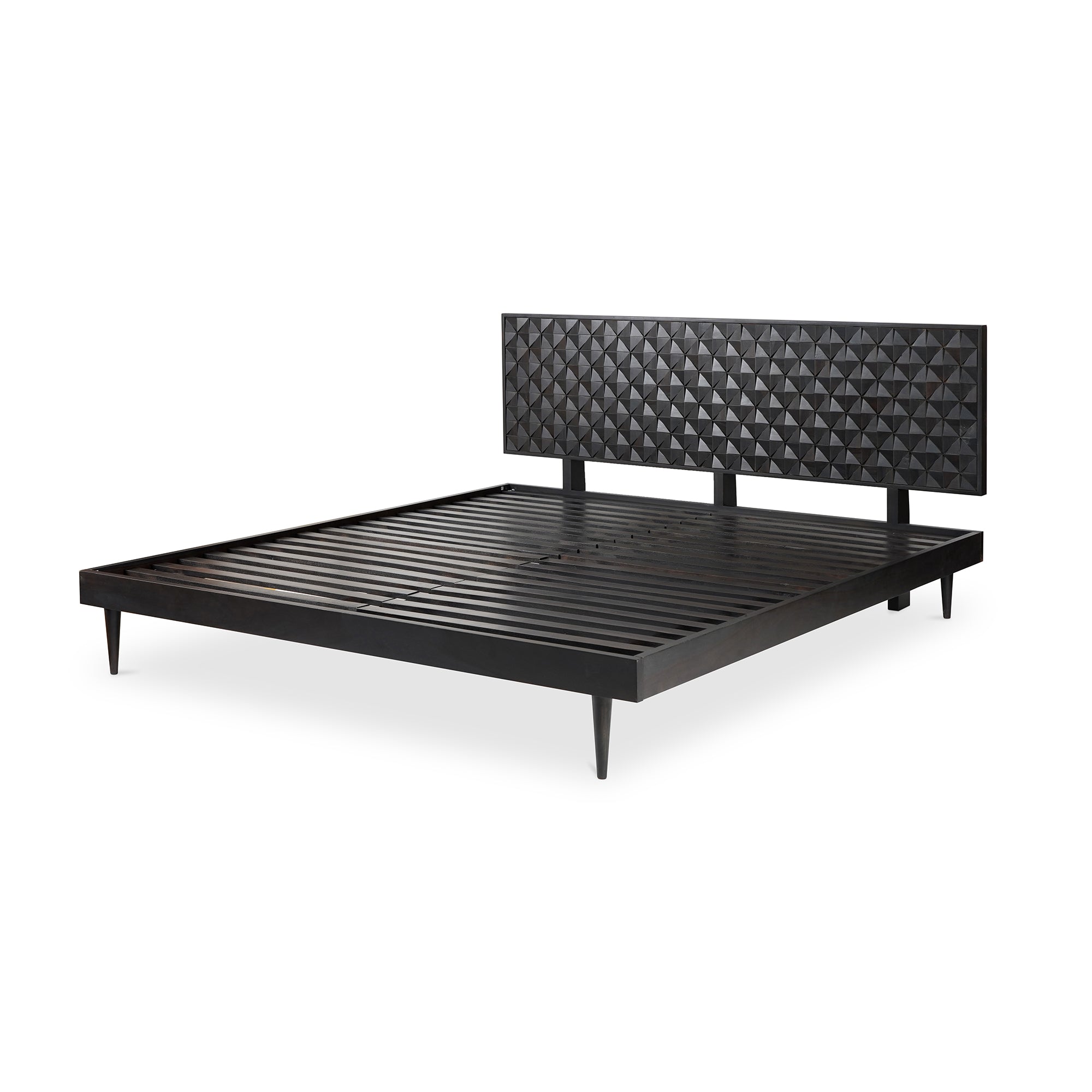 Pablo Queen Bed Black - Moes Home