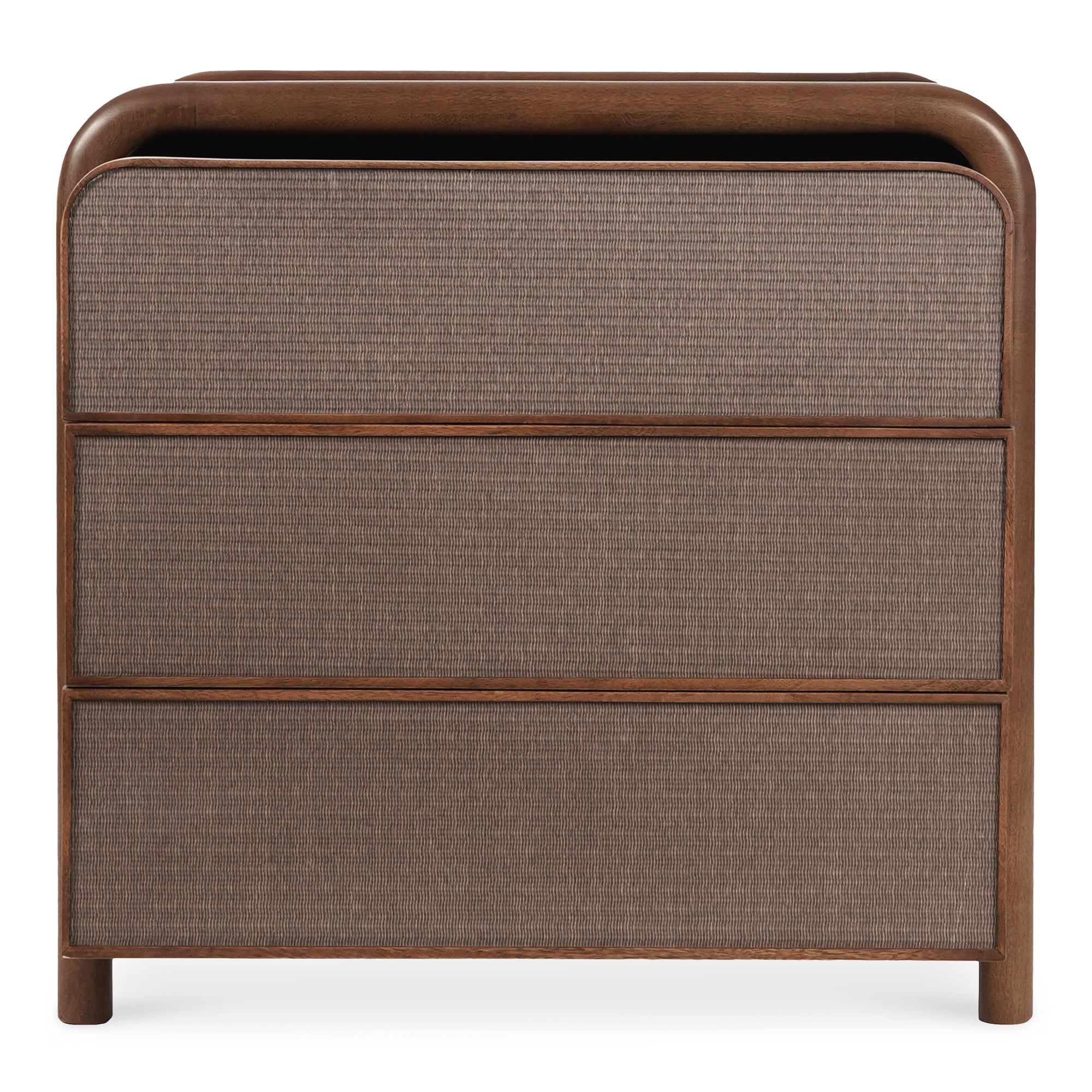 Rye 3 Drawer Nightstand Warm Brown - Moes Home