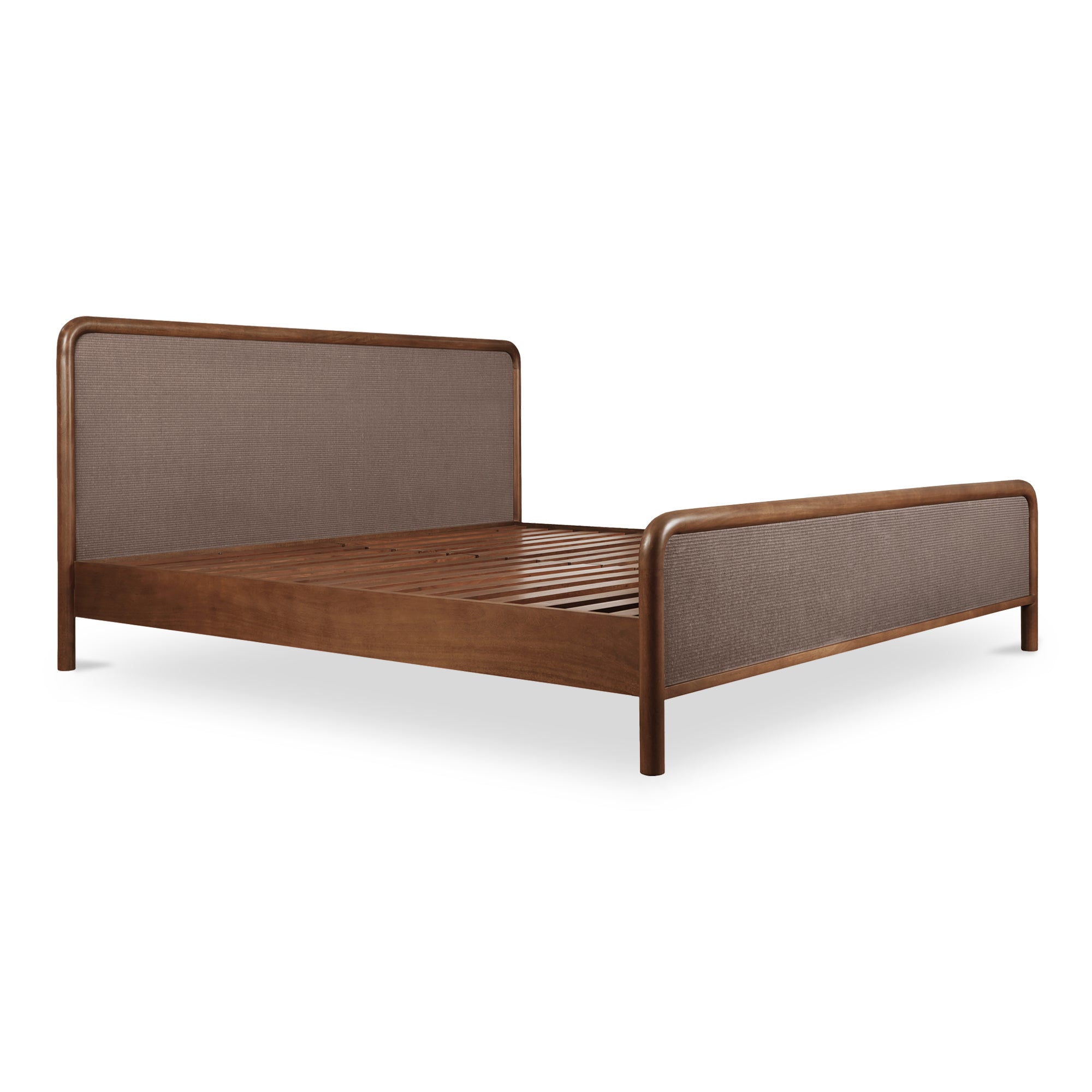 Rye Queen Bed Warm Brown - Moes Home