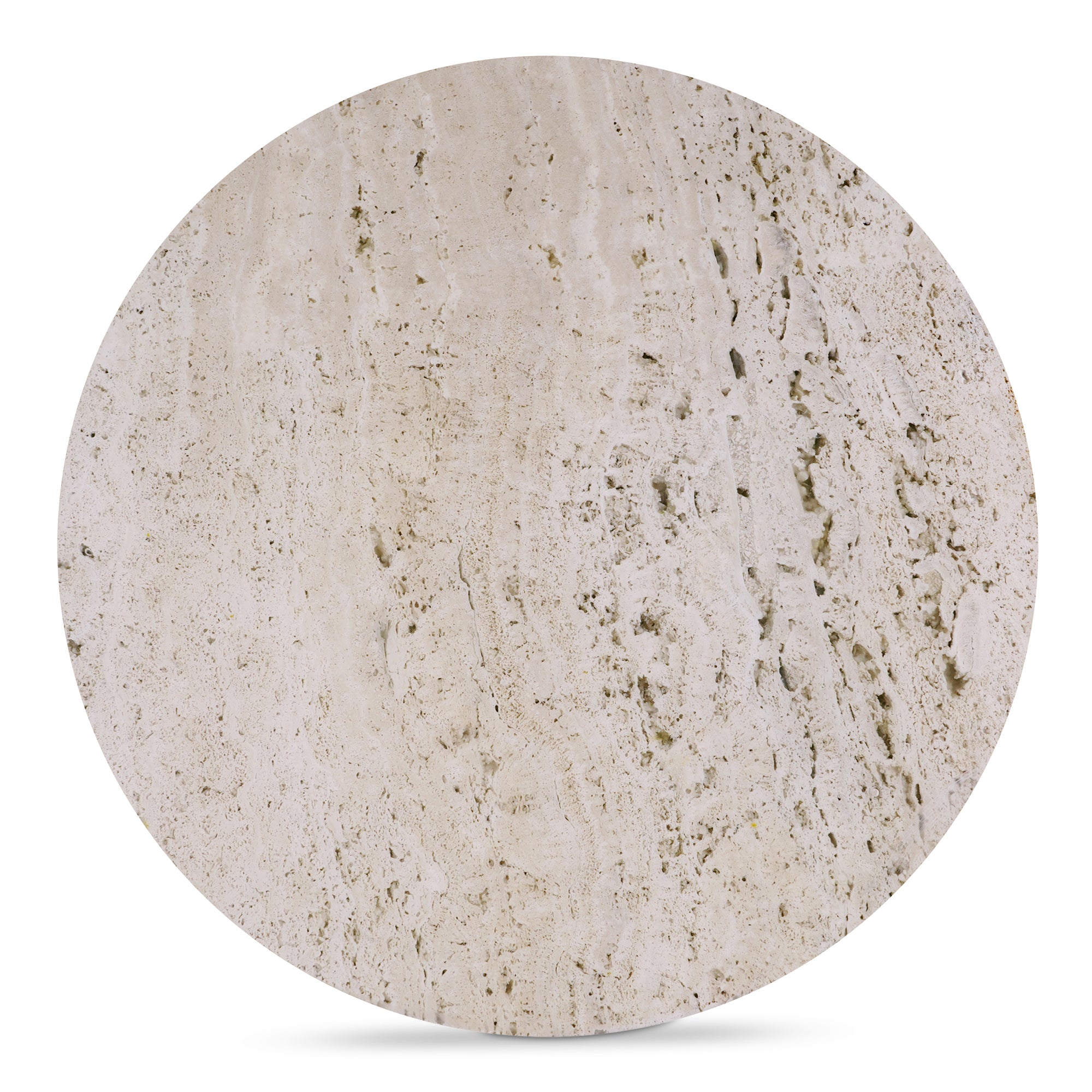 Landon Accent Table Beige Travertine - Moes Home