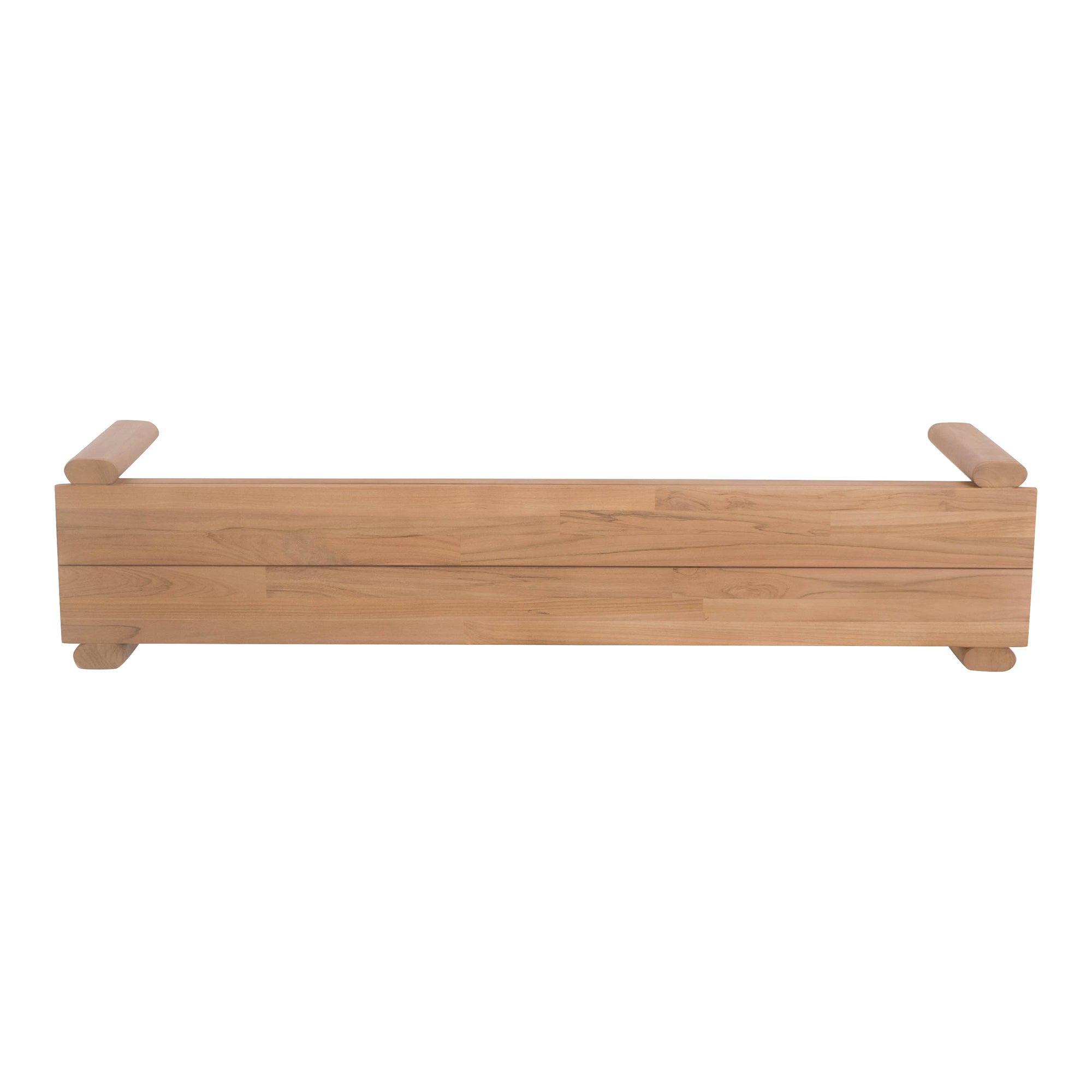 Tempo Outdoor Dining Bench Natural - Moes Home