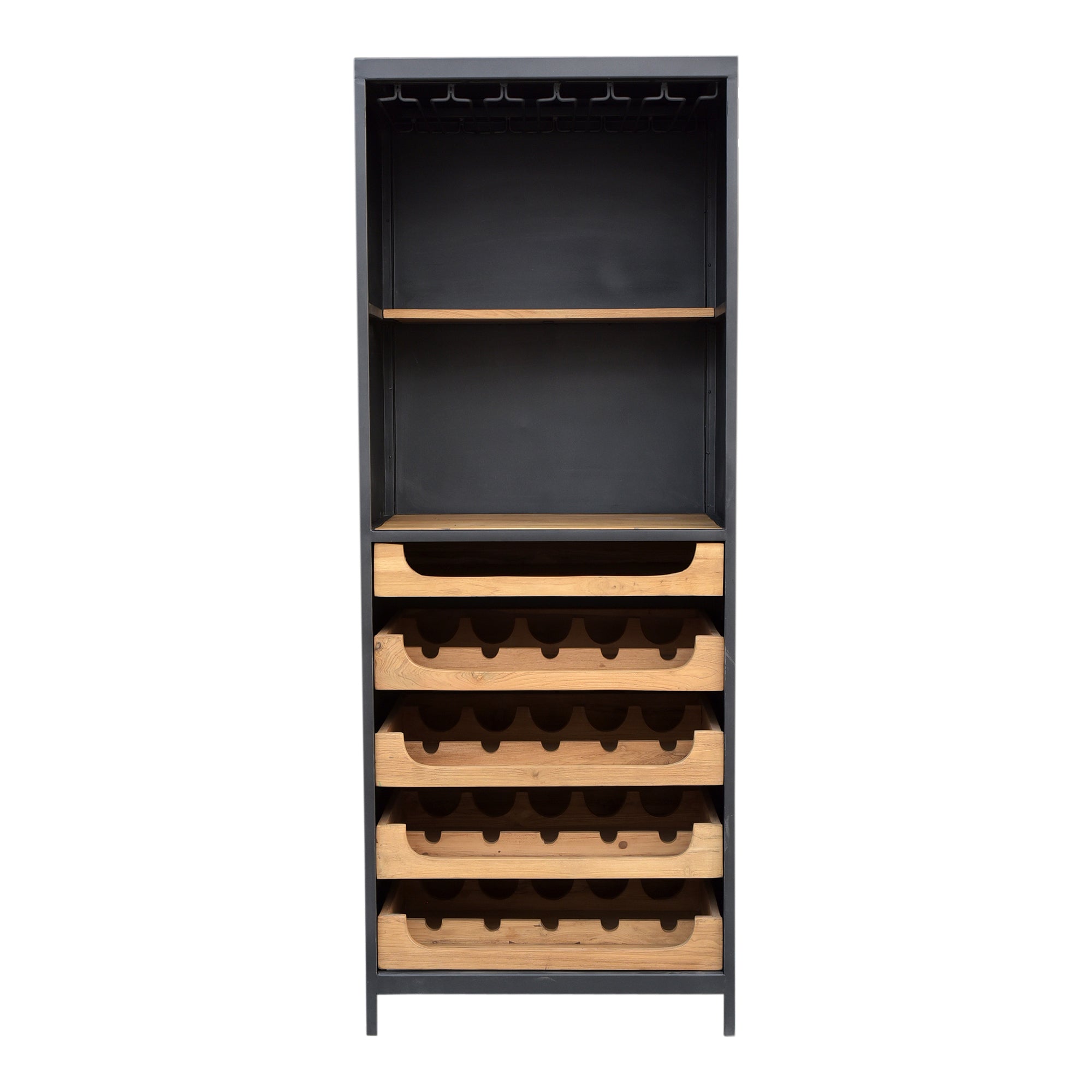 Chefs Teak Wine Bar Natural - Moes Home