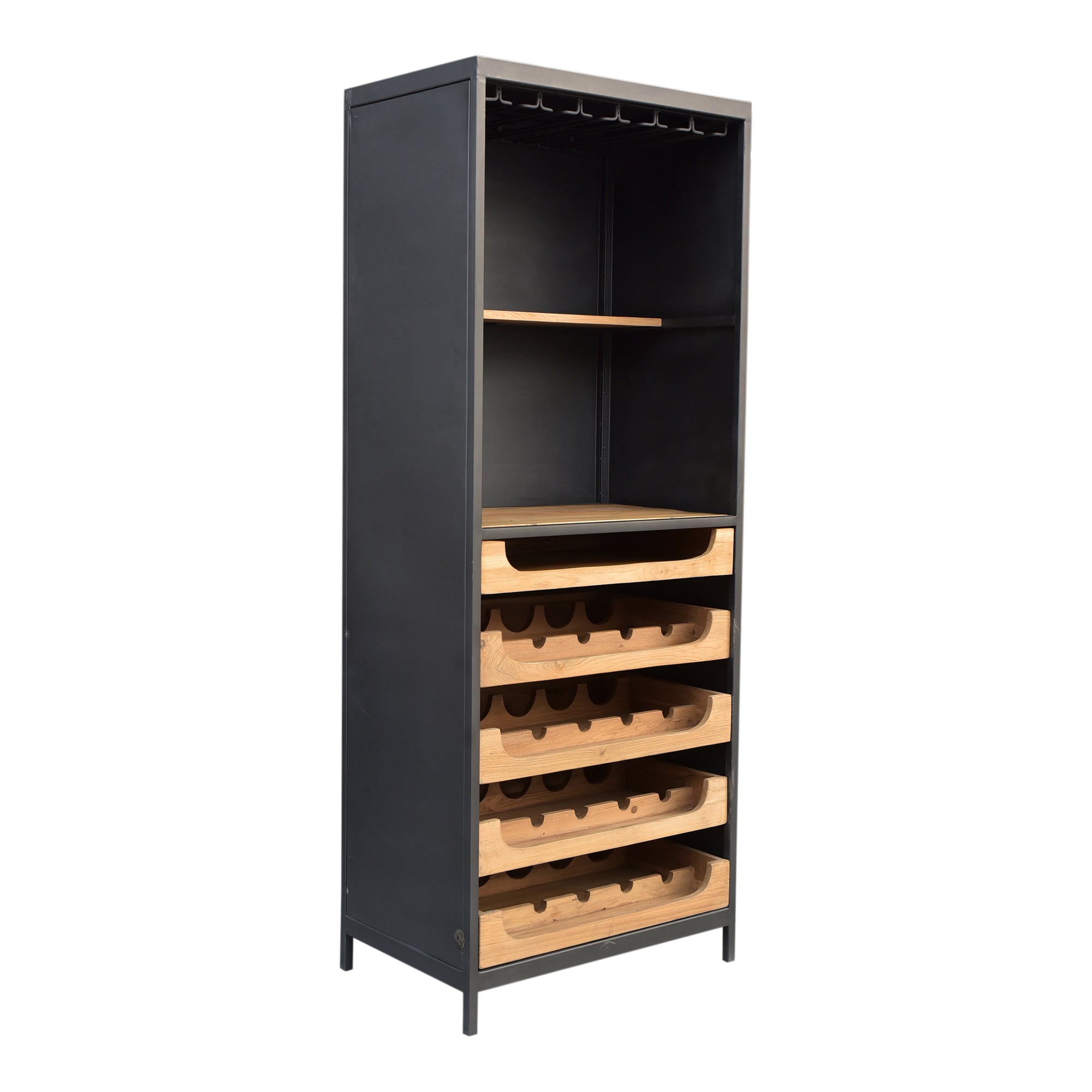 Chefs Teak Wine Bar Natural - Moes Home