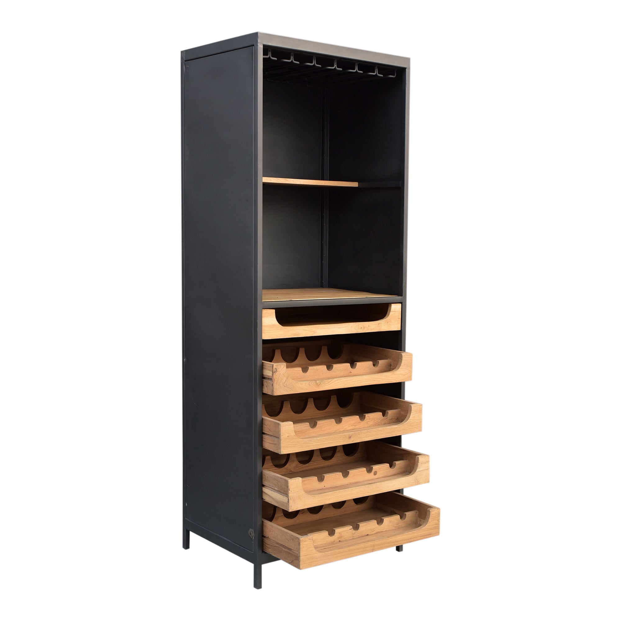 Chefs Teak Wine Bar Natural - Moes Home