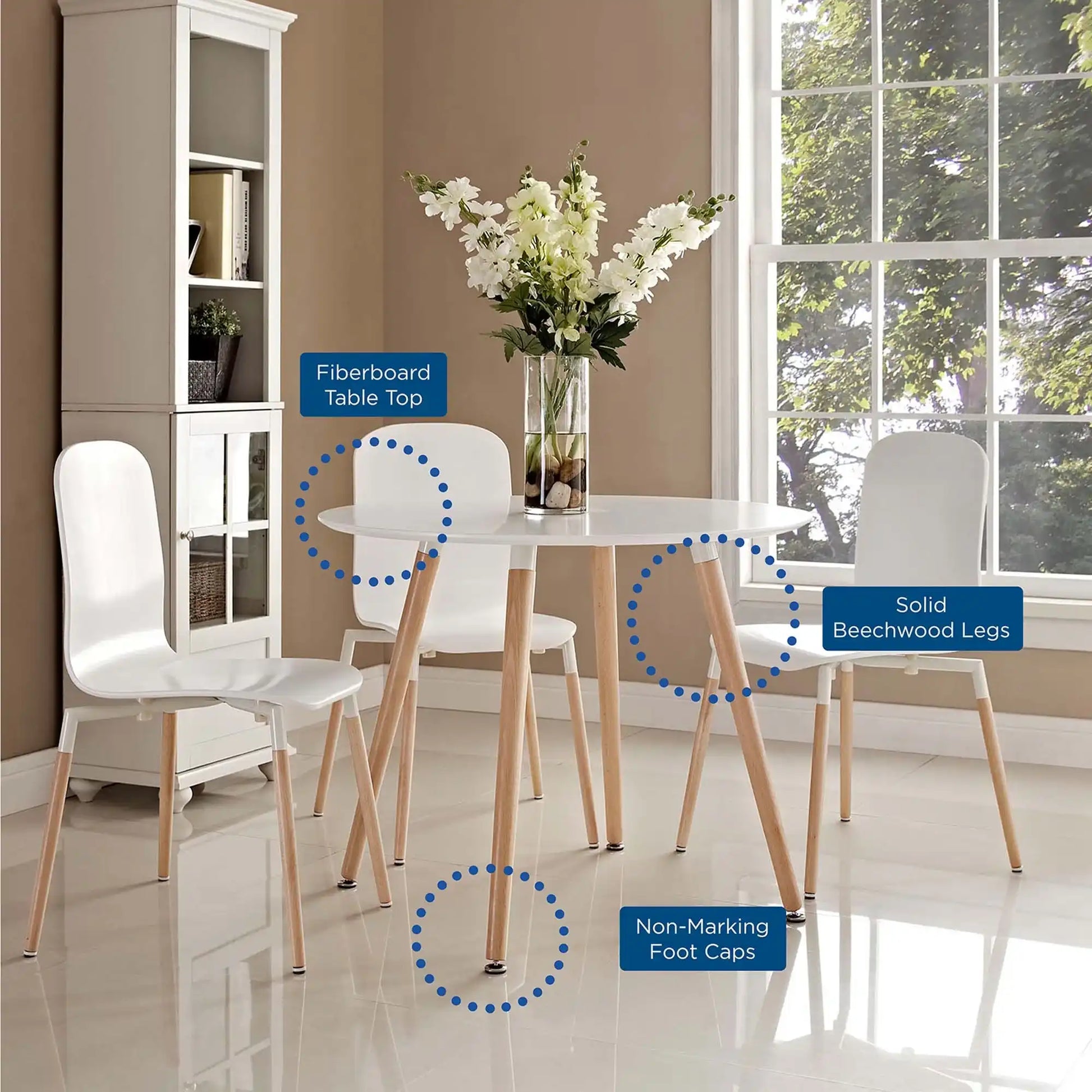 Track Round Dining Table by Modway - Best Buy Furniture