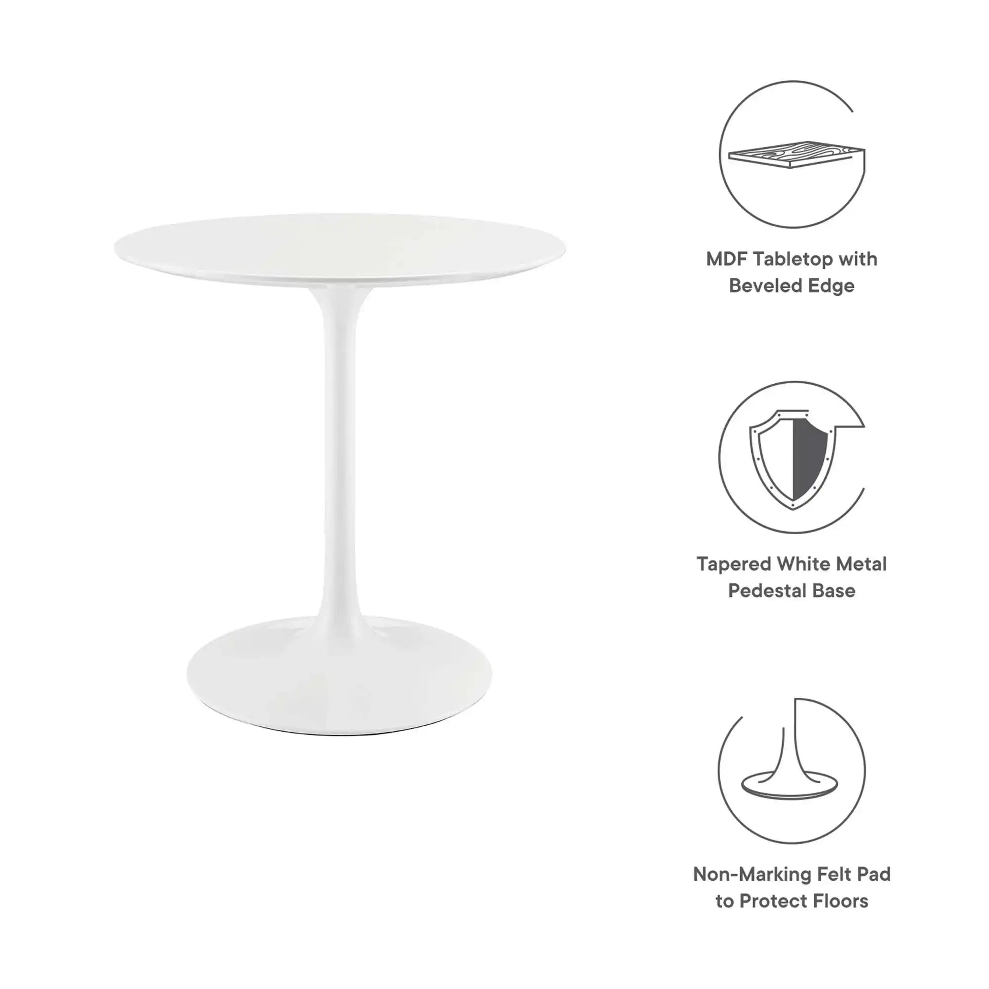 Lippa 28" Round Wood Dining Table by Modway - Best Buy Furniture