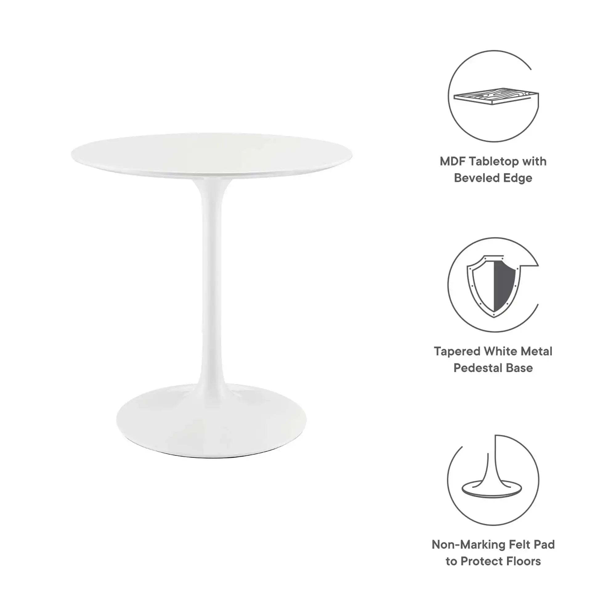 Lippa 28" Round Wood Dining Table by Modway - Best Buy Furniture