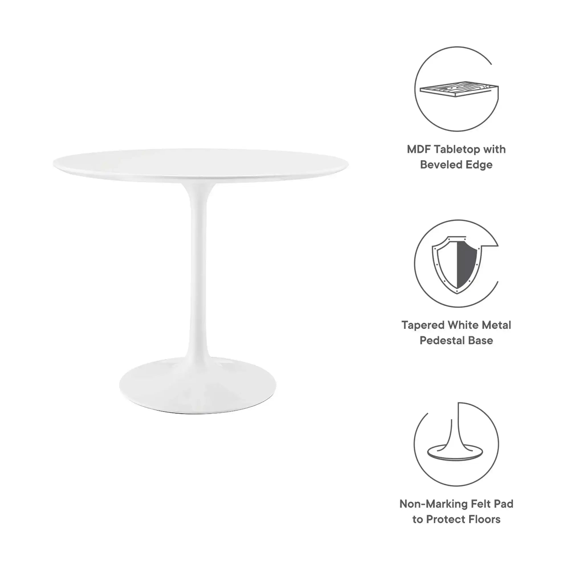 Lippa 36" Round Wood Dining Table by Modway - Best Buy Furniture