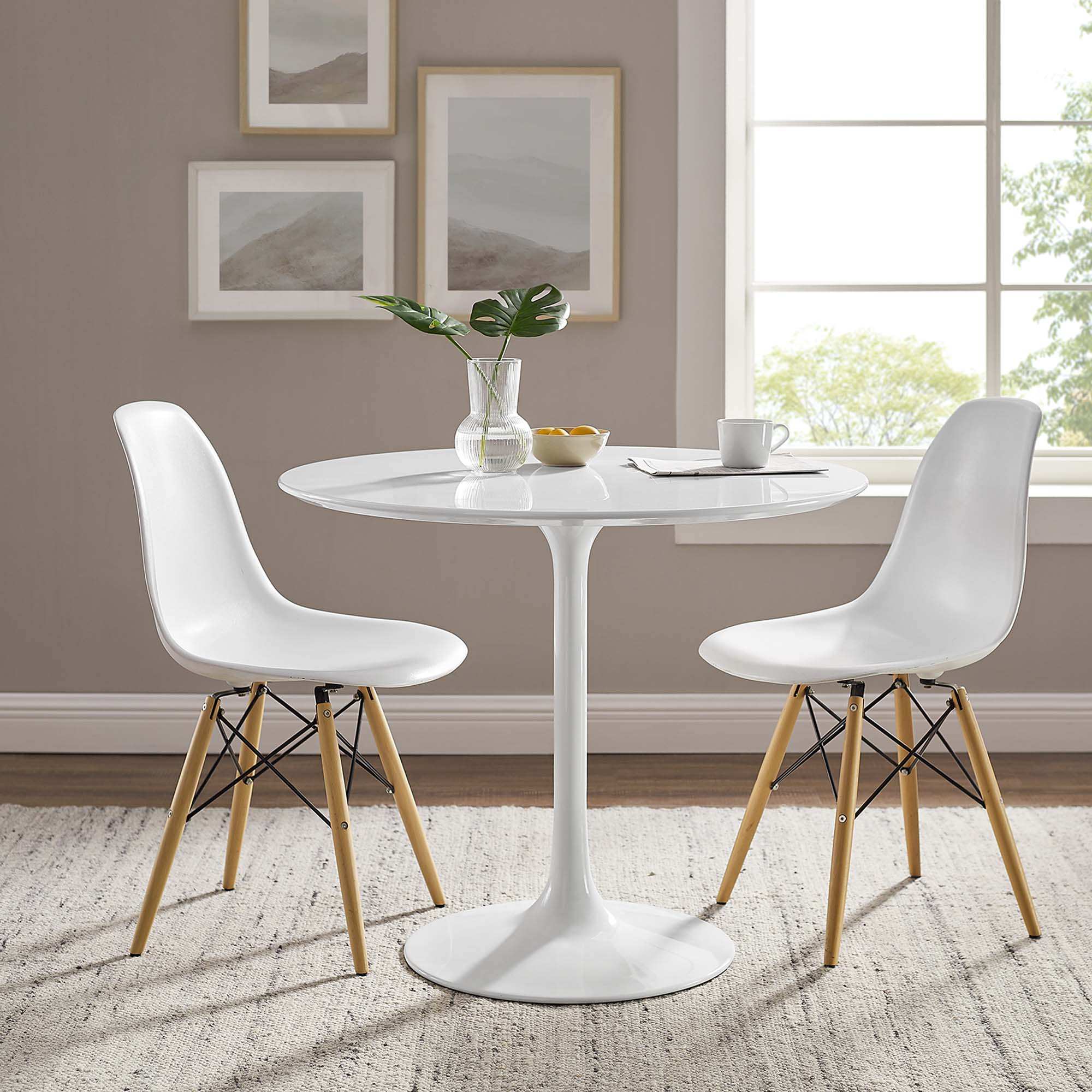 Lippa 36" Round Wood Dining Table by Modway - Best Buy Furniture