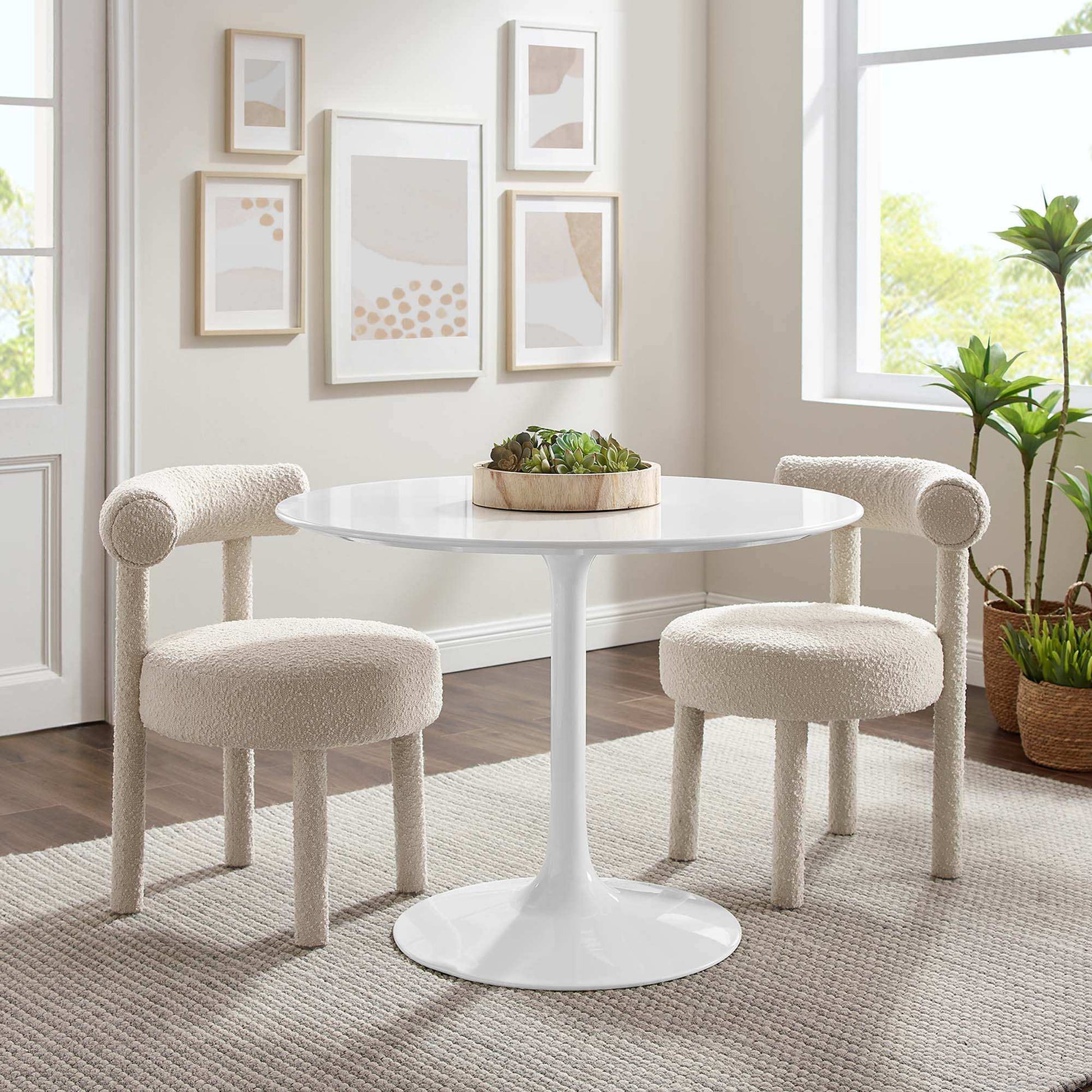 Lippa 40" Round Wood Dining Table by Modway - Best Buy Furniture
