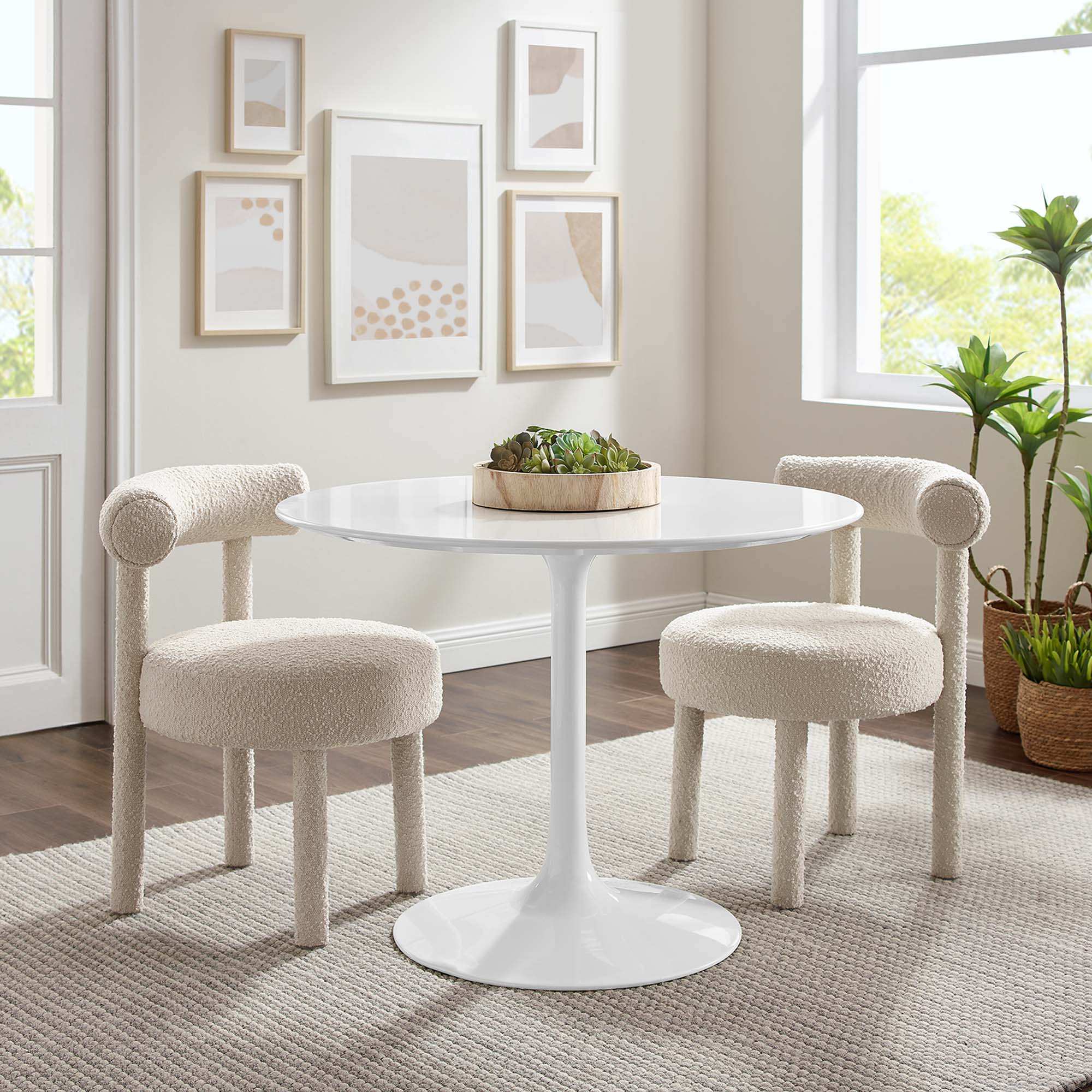 Lippa 40" Round Wood Dining Table by Modway - Best Buy Furniture