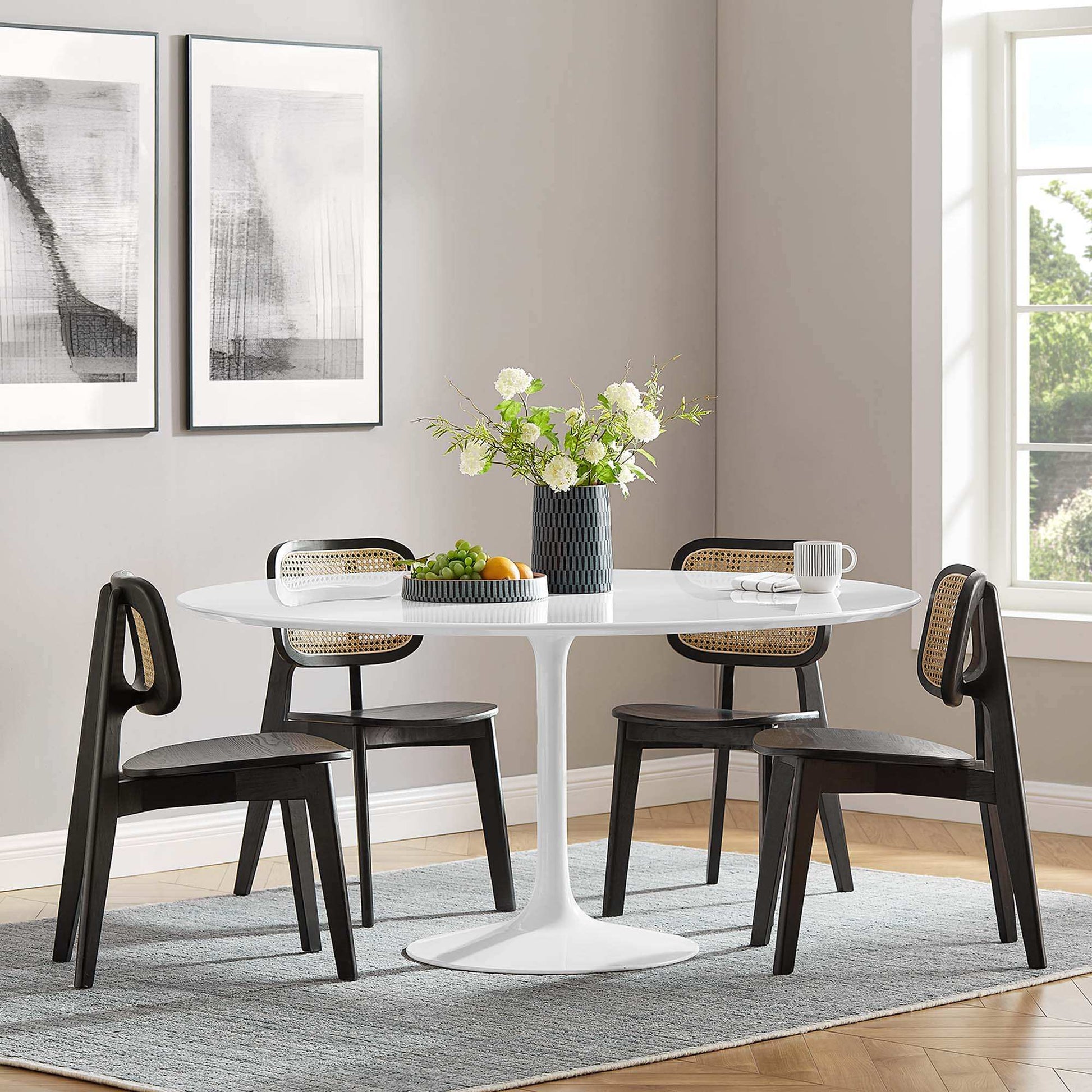 Lippa 60" Round Wood Dining Table by Modway - Best Buy Furniture