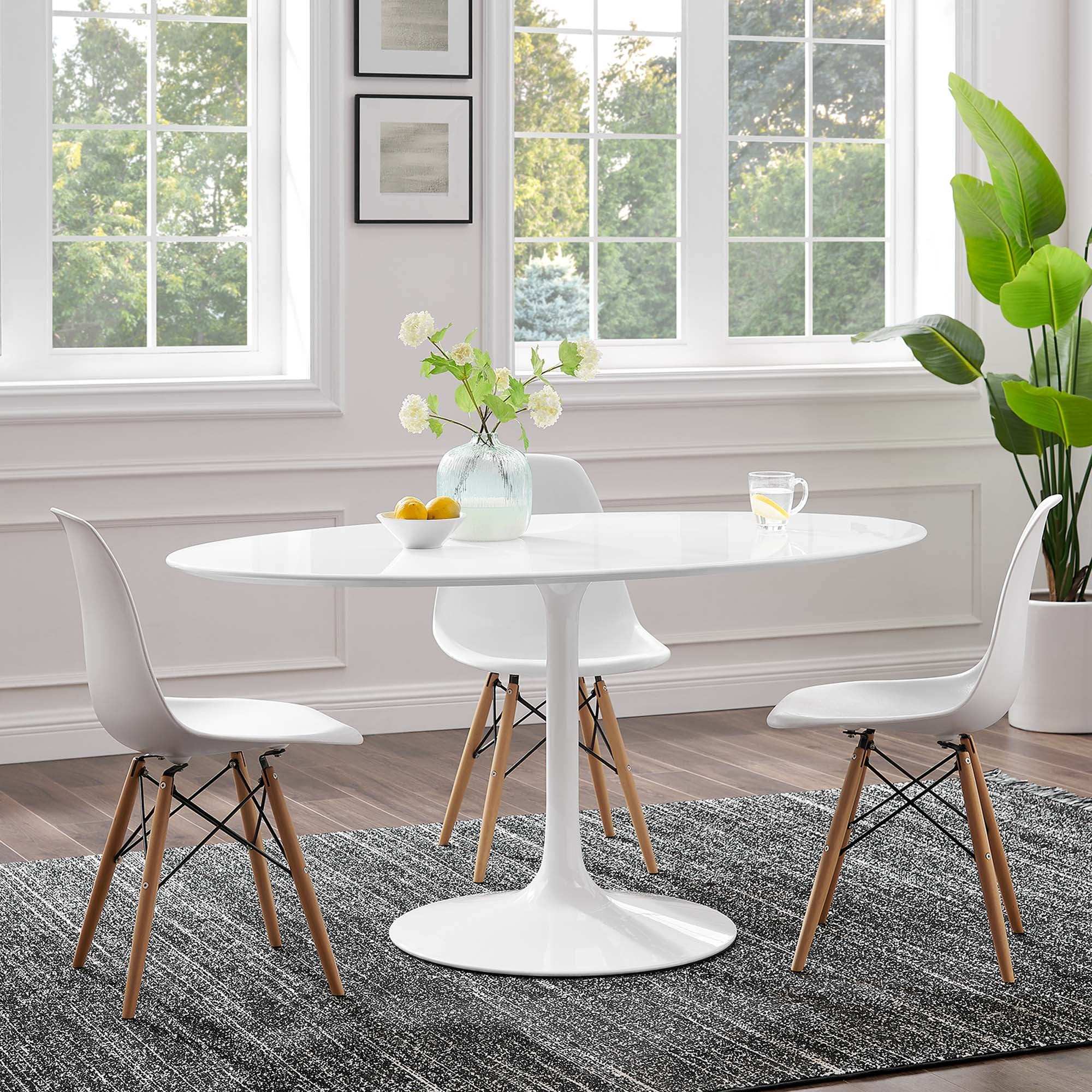 Lippa 60" Oval Wood Dining Table by Modway - Best Buy Furniture
