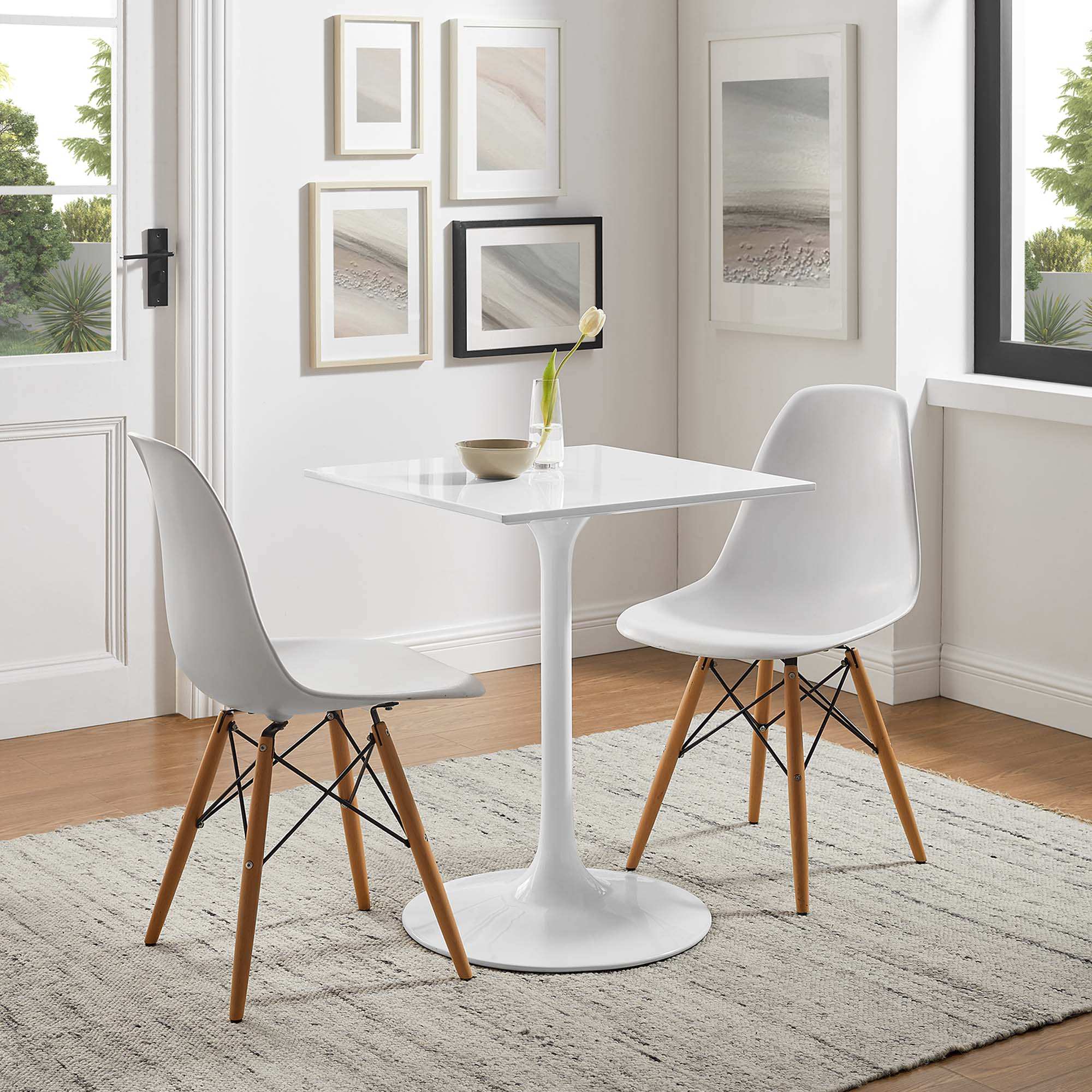 Lippa 24" Square Wood Dining Table by Modway - Best Buy Furniture