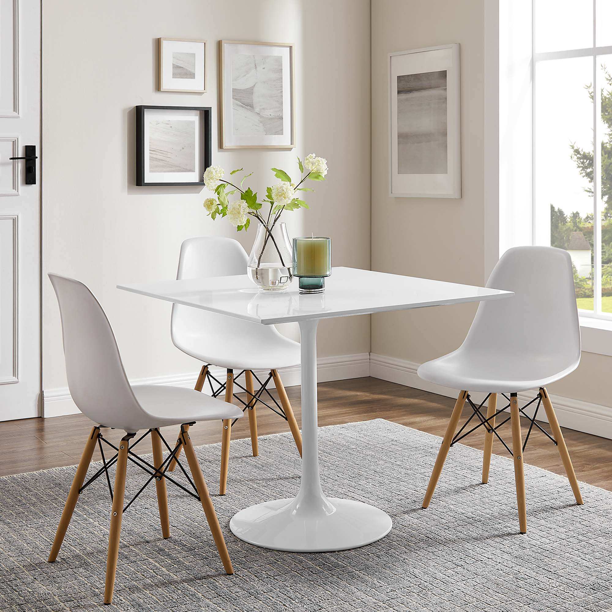 Lippa 36" Square Wood Dining Table by Modway - Best Buy Furniture