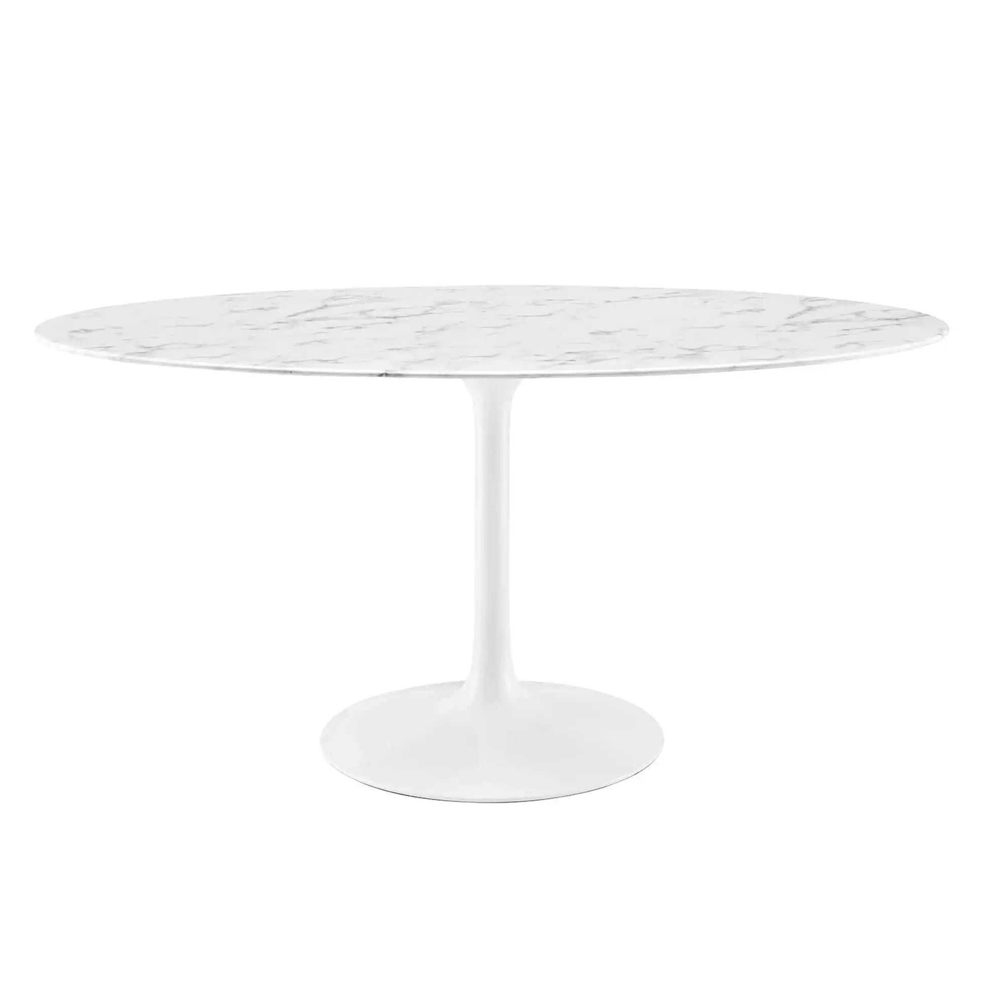 Lippa 60" Oval Faux Marble Dining Table by Modway - Best Buy Furniture
