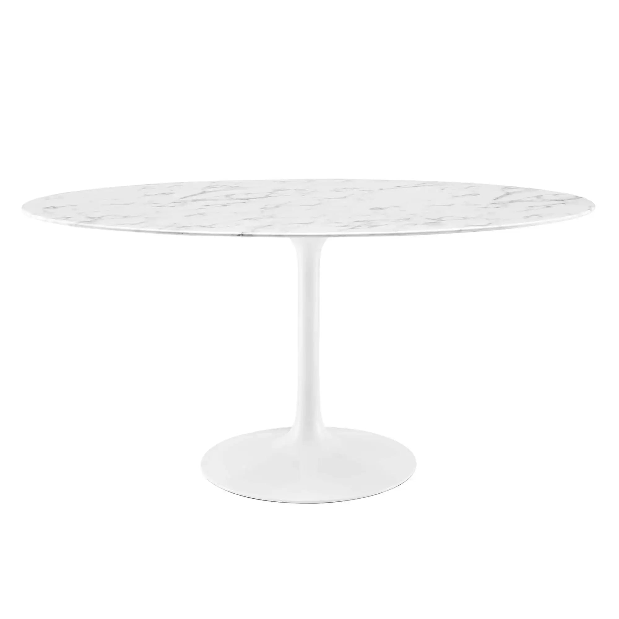 Lippa 60" Oval Faux Marble Dining Table by Modway - Best Buy Furniture