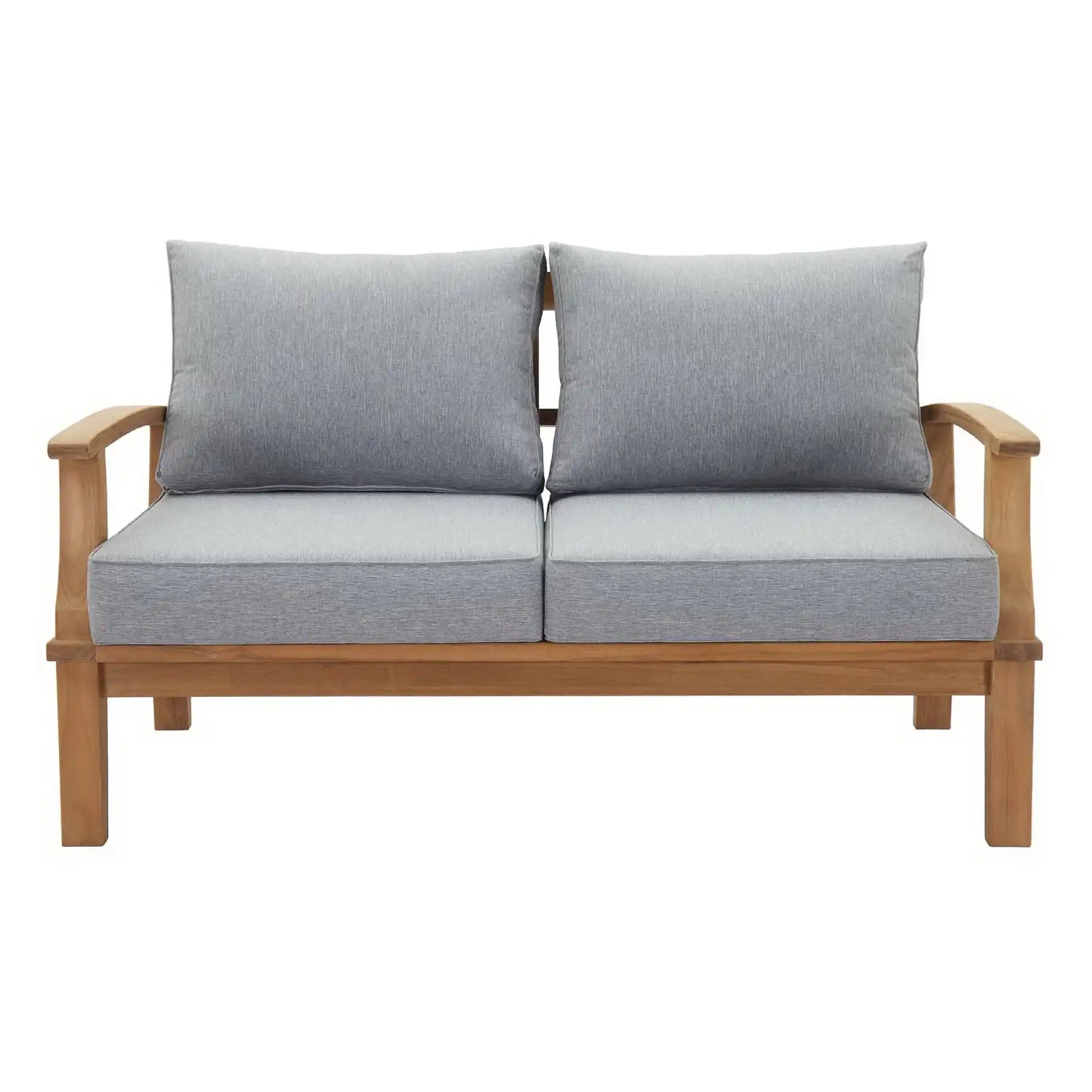 Marina Outdoor Patio Teak Loveseat by Modway - Best Buy Furniture