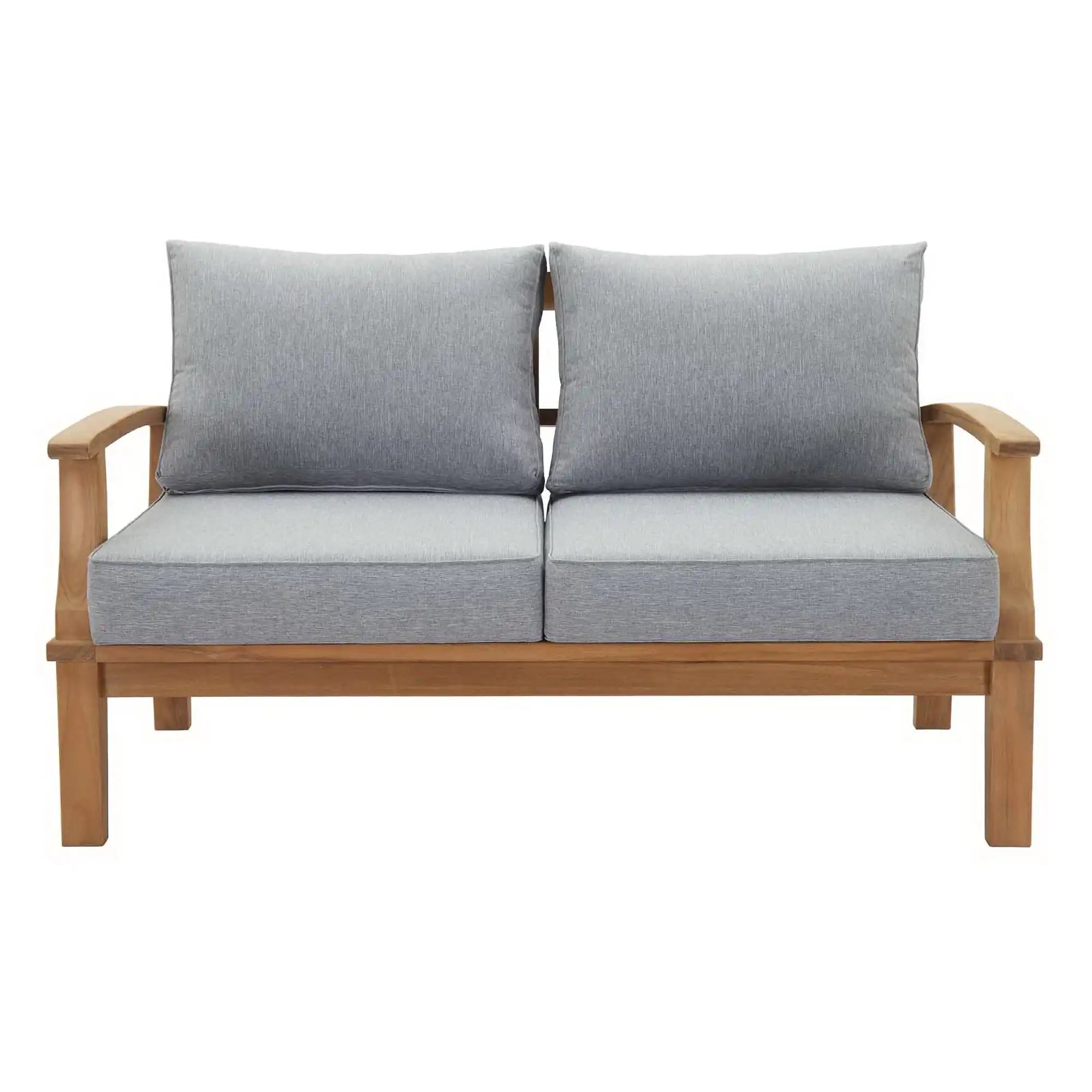Marina Outdoor Patio Teak Loveseat by Modway - Best Buy Furniture