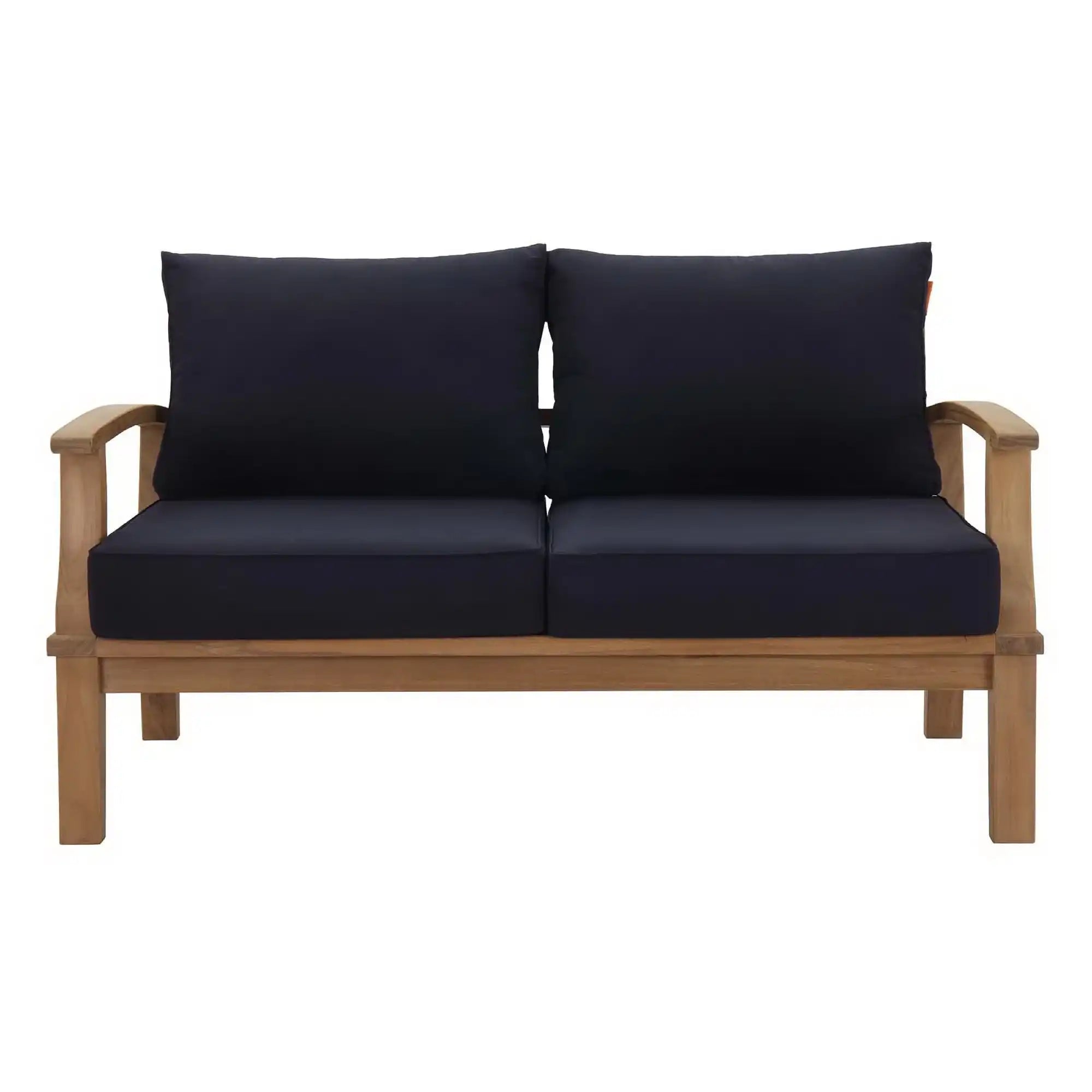 Marina Outdoor Patio Teak Loveseat by Modway - Best Buy Furniture