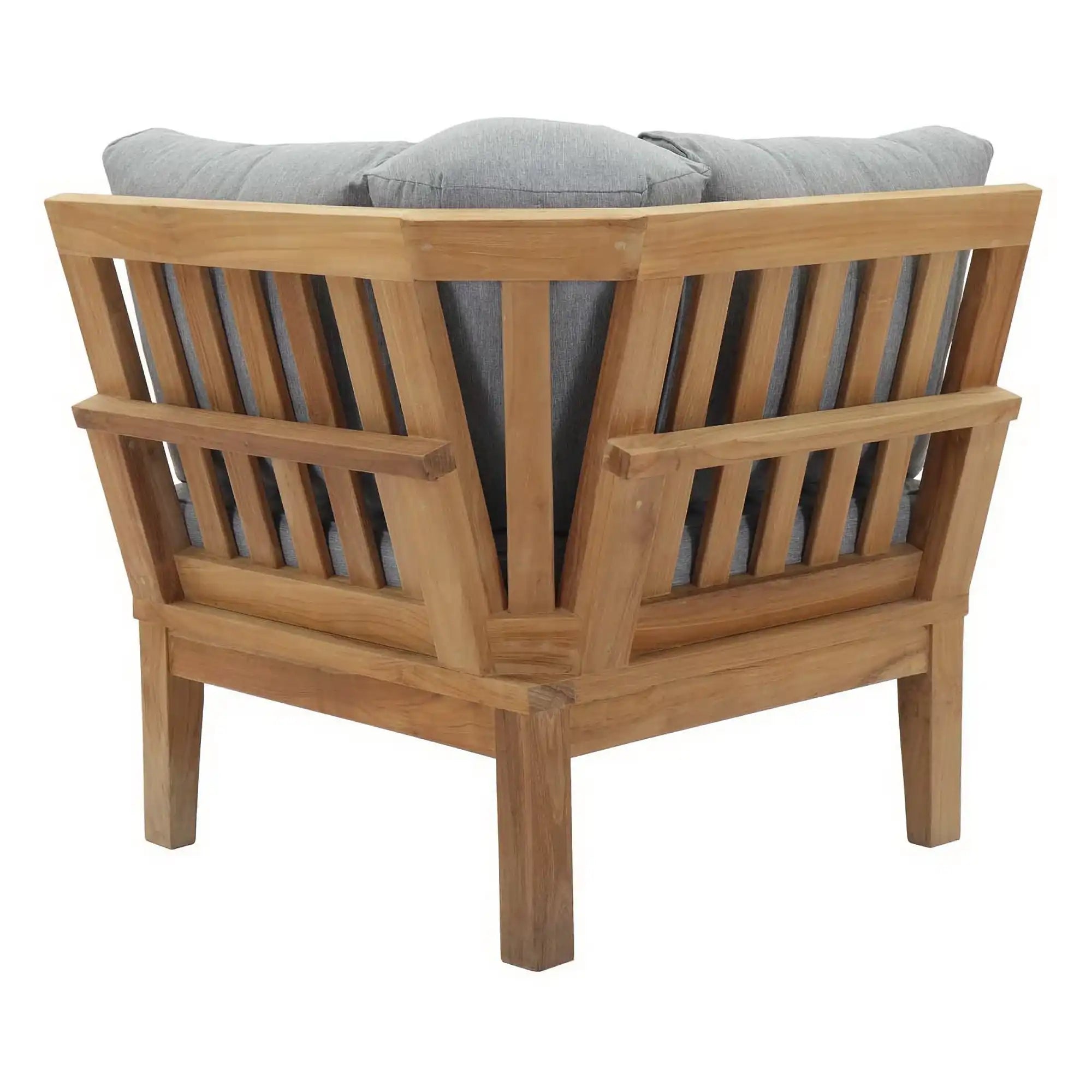 Marina Outdoor Patio Teak Corner Sofa by Modway - Best Buy Furniture