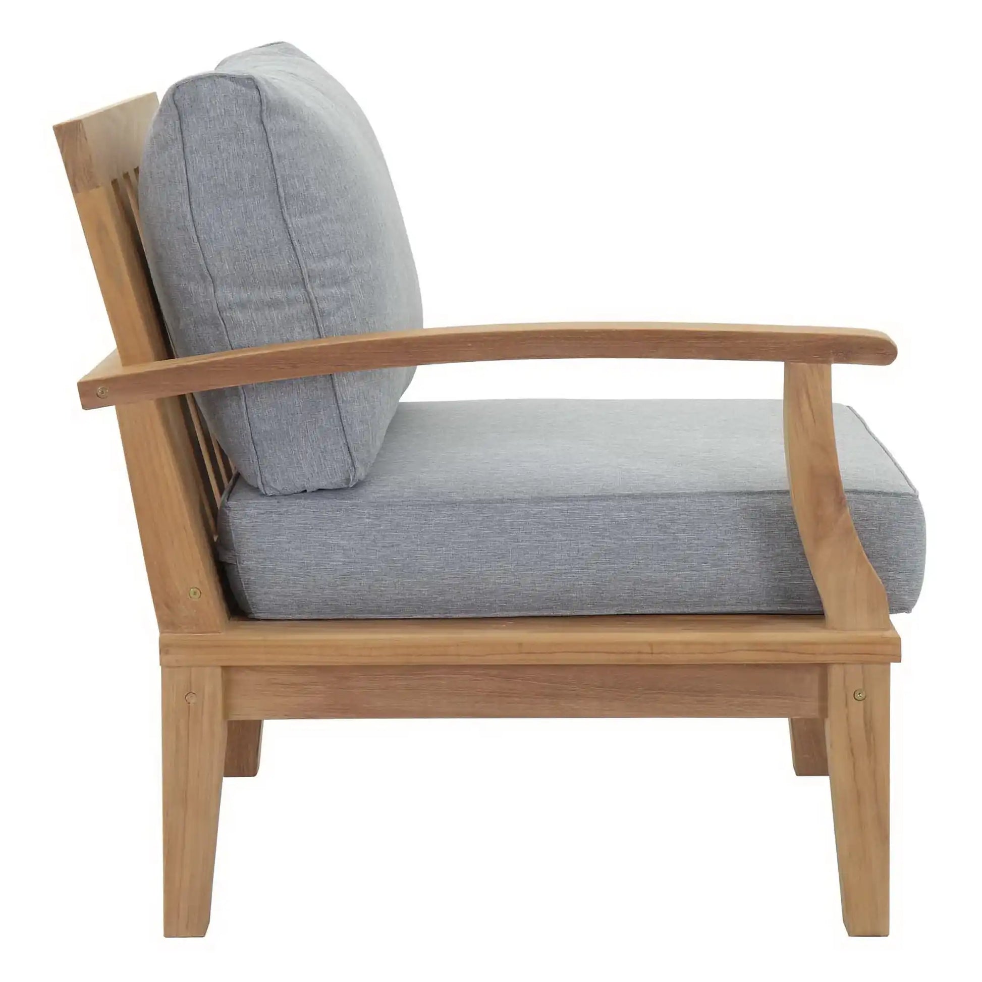 Marina Outdoor Patio Teak Left-Facing Sofa by Modway - Best Buy Furniture