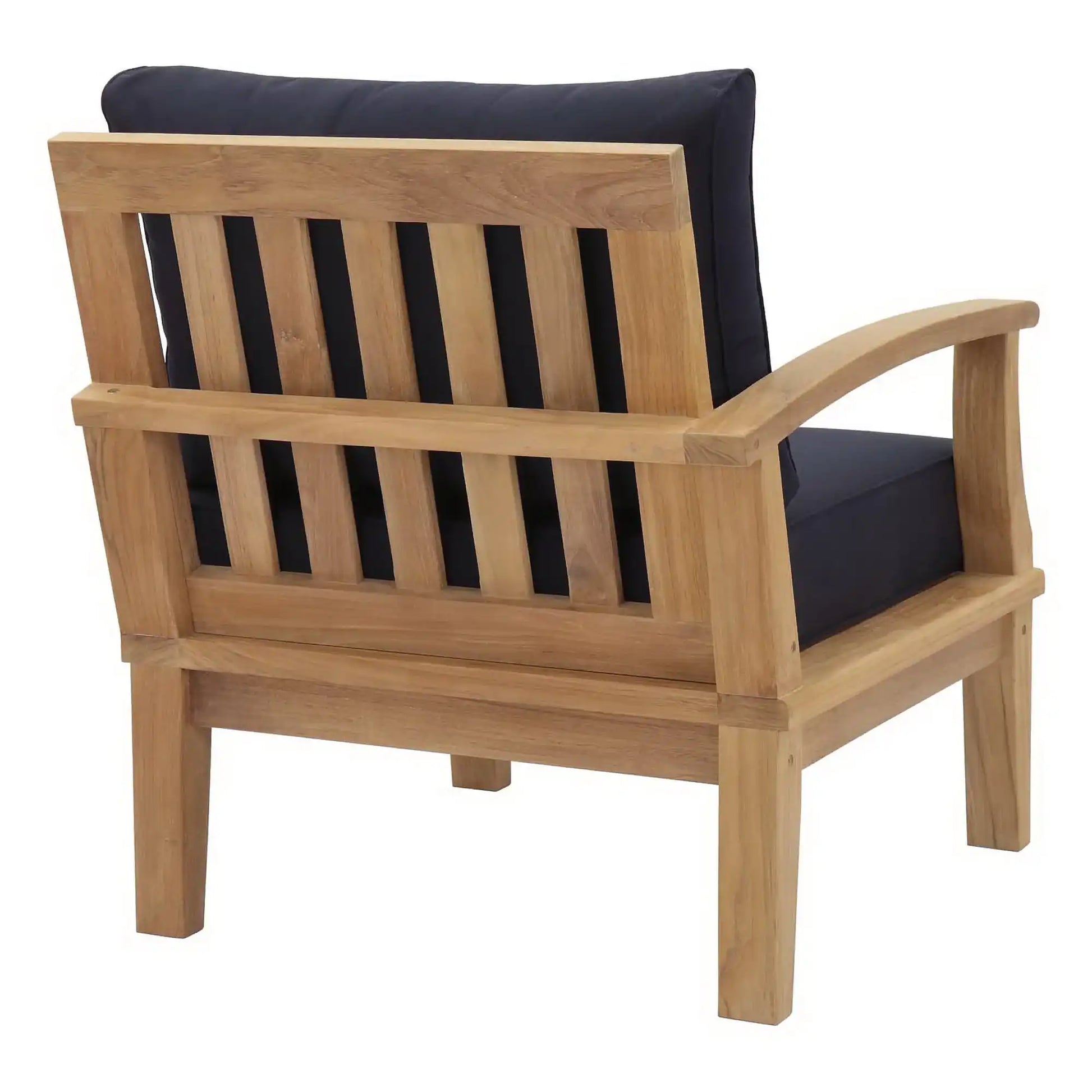 Marina Outdoor Patio Teak Left-Facing Sofa by Modway - Best Buy Furniture