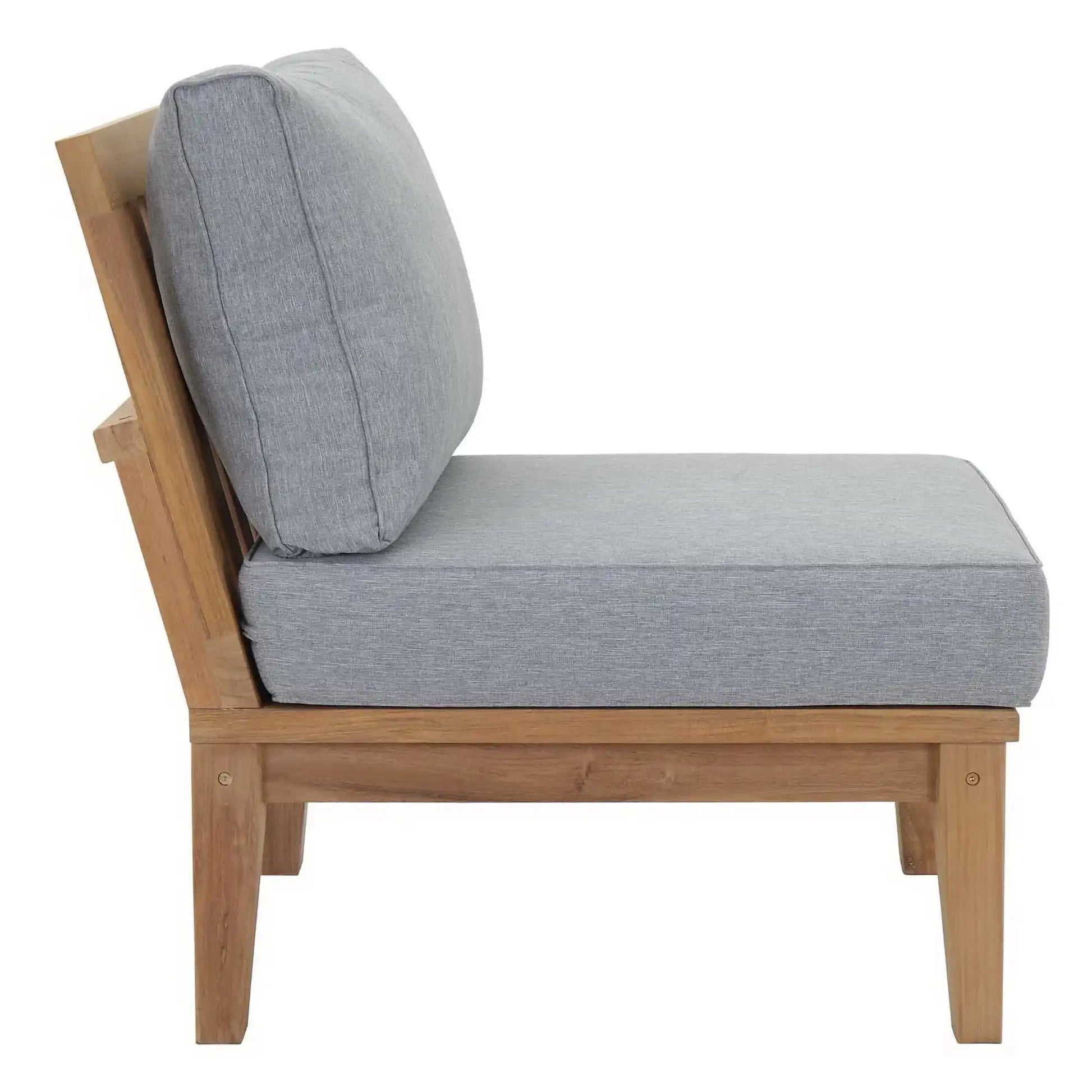 Marina Armless Outdoor Patio Teak Sofa by Modway - Best Buy Furniture