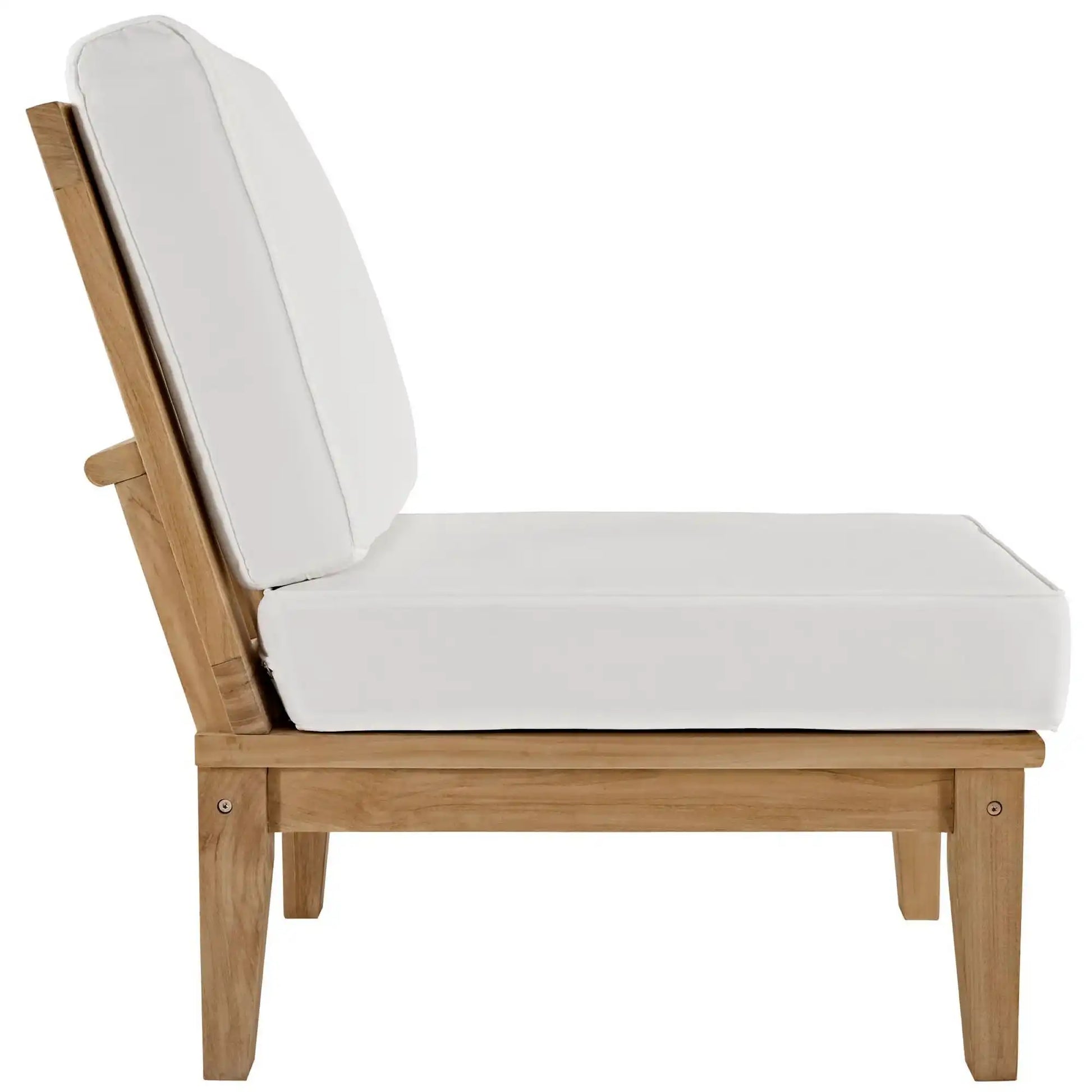 Marina Armless Outdoor Patio Teak Sofa by Modway - Best Buy Furniture
