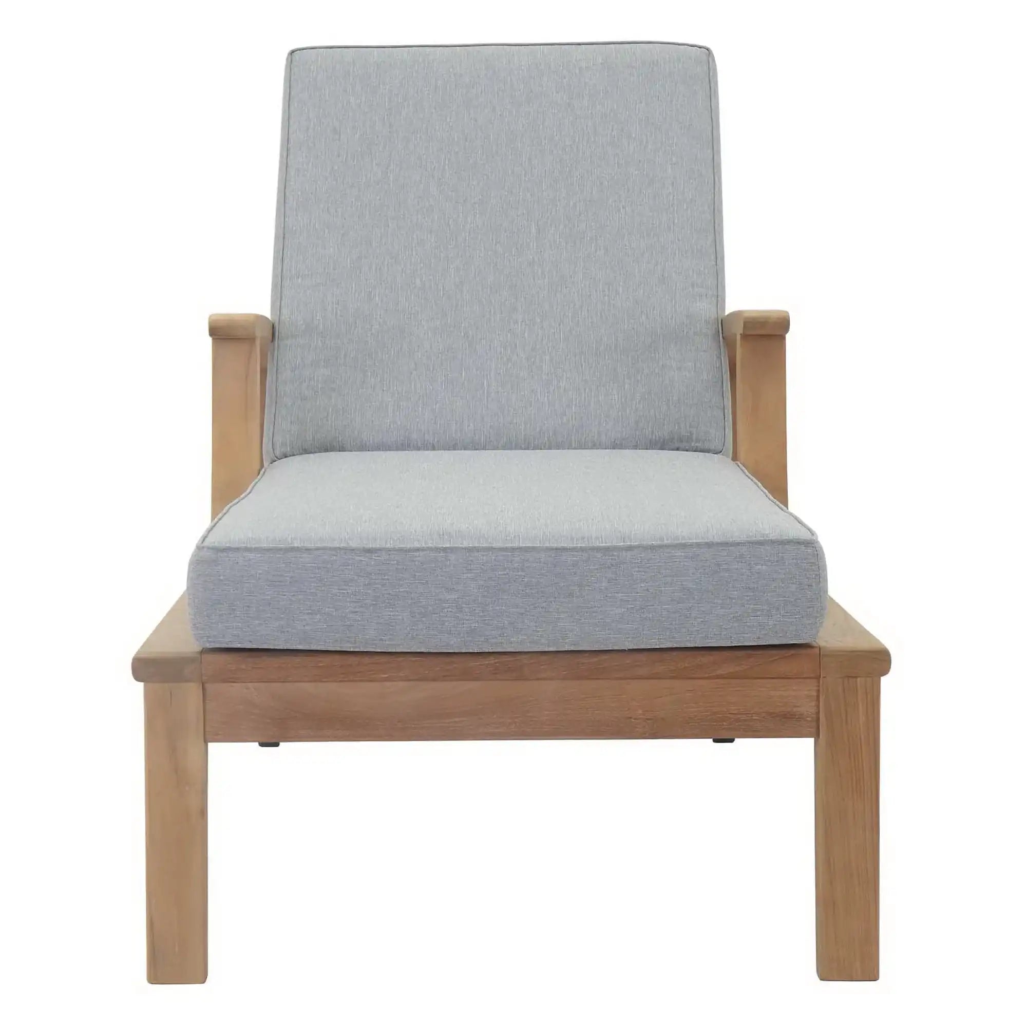 Marina Outdoor Patio Teak Single Chaise by Modway - Best Buy Furniture