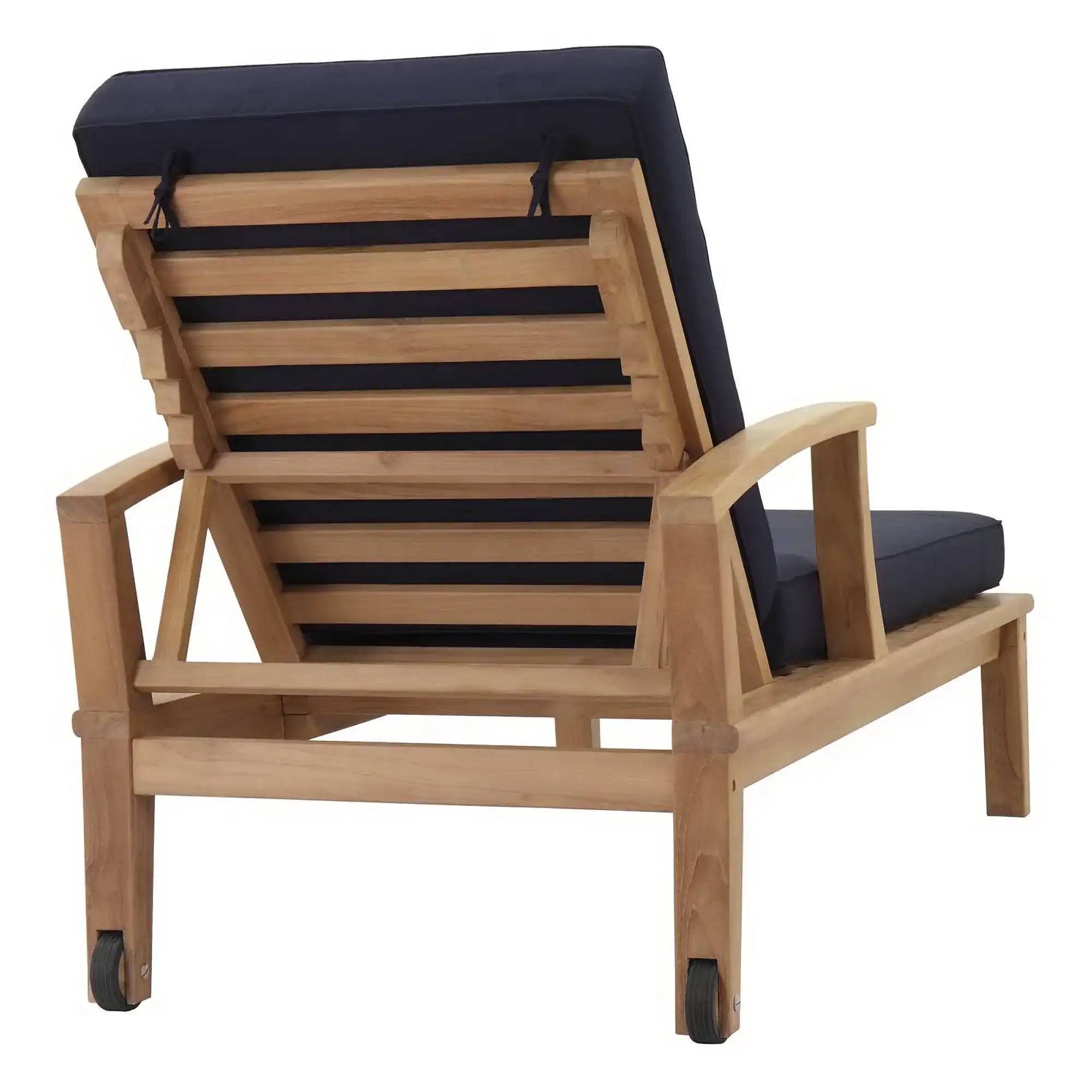 Marina Outdoor Patio Teak Single Chaise by Modway - Best Buy Furniture