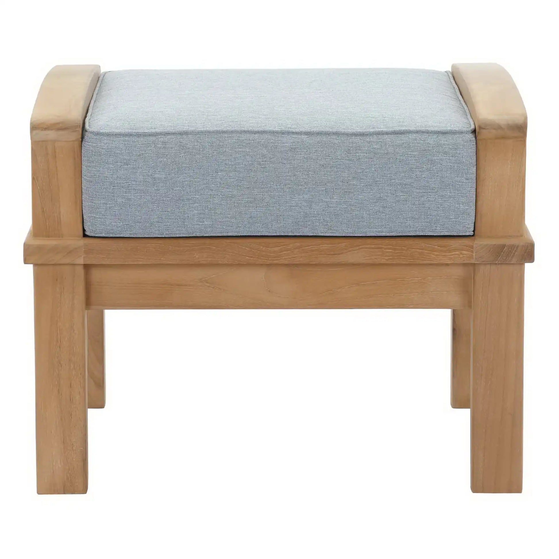Marina Outdoor Patio Teak Ottoman by Modway - Best Buy Furniture