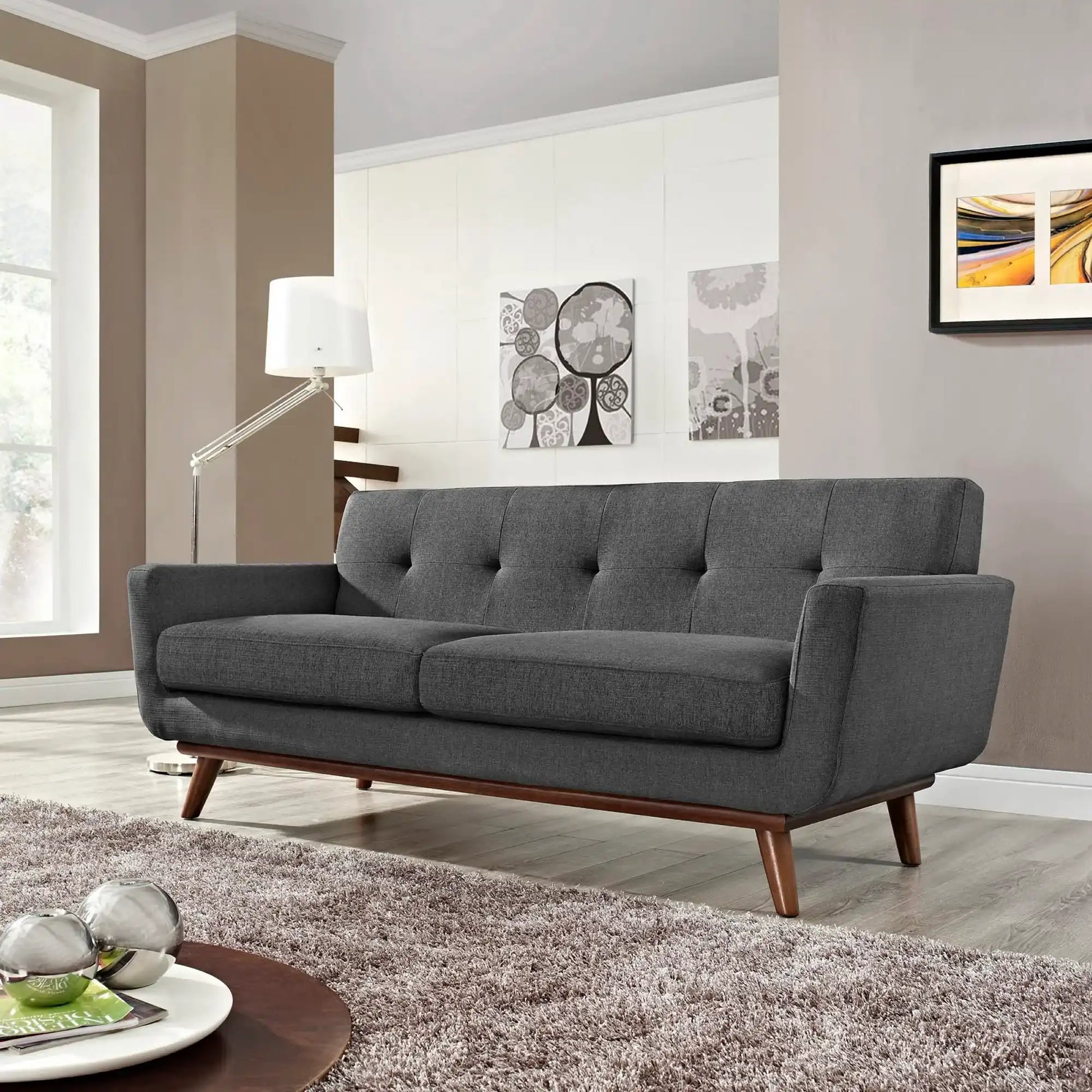 Engage Upholstered Fabric Loveseat by Modway - Best Buy Furniture