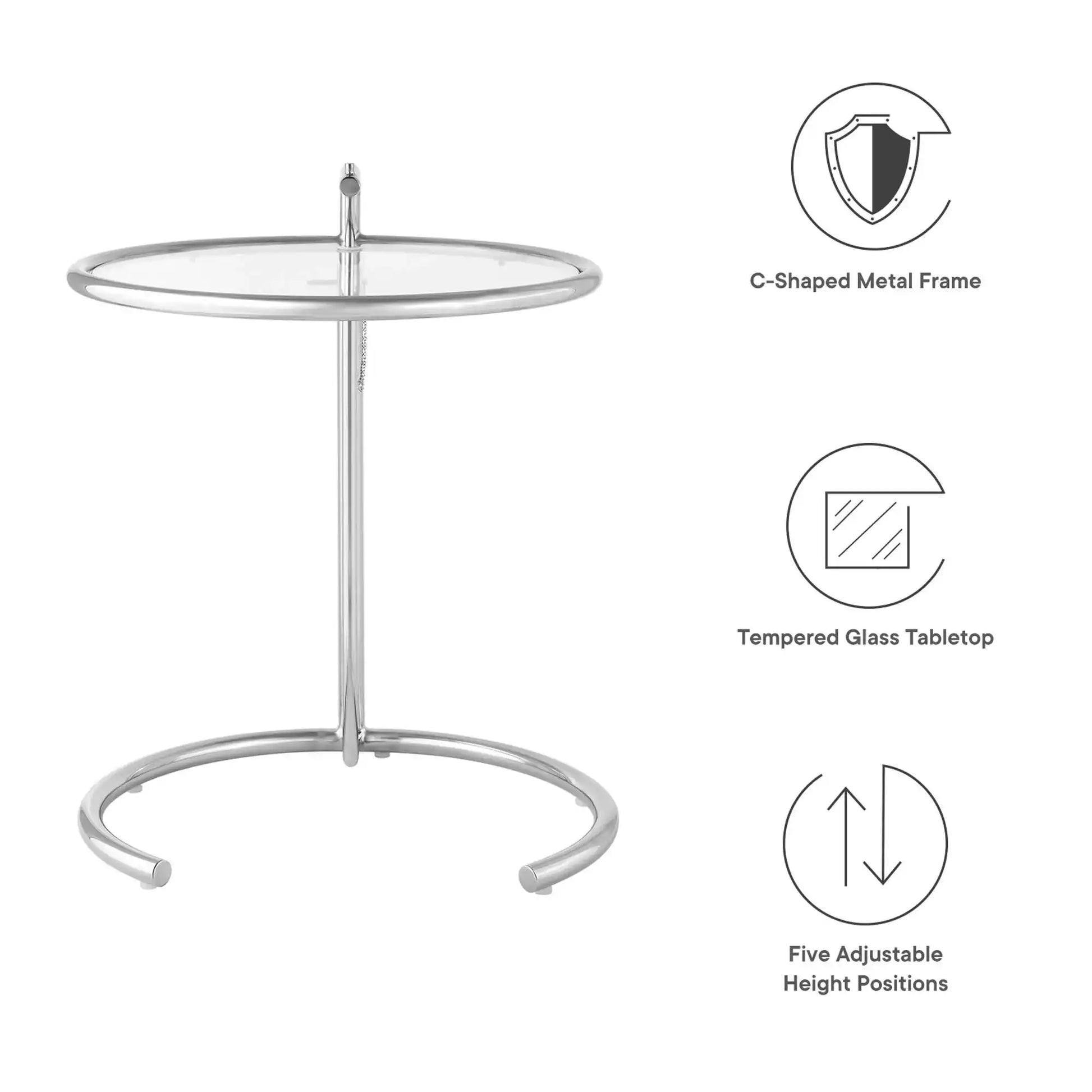 Eileen Gray Metal Side Table by Modway - Best Buy Furniture