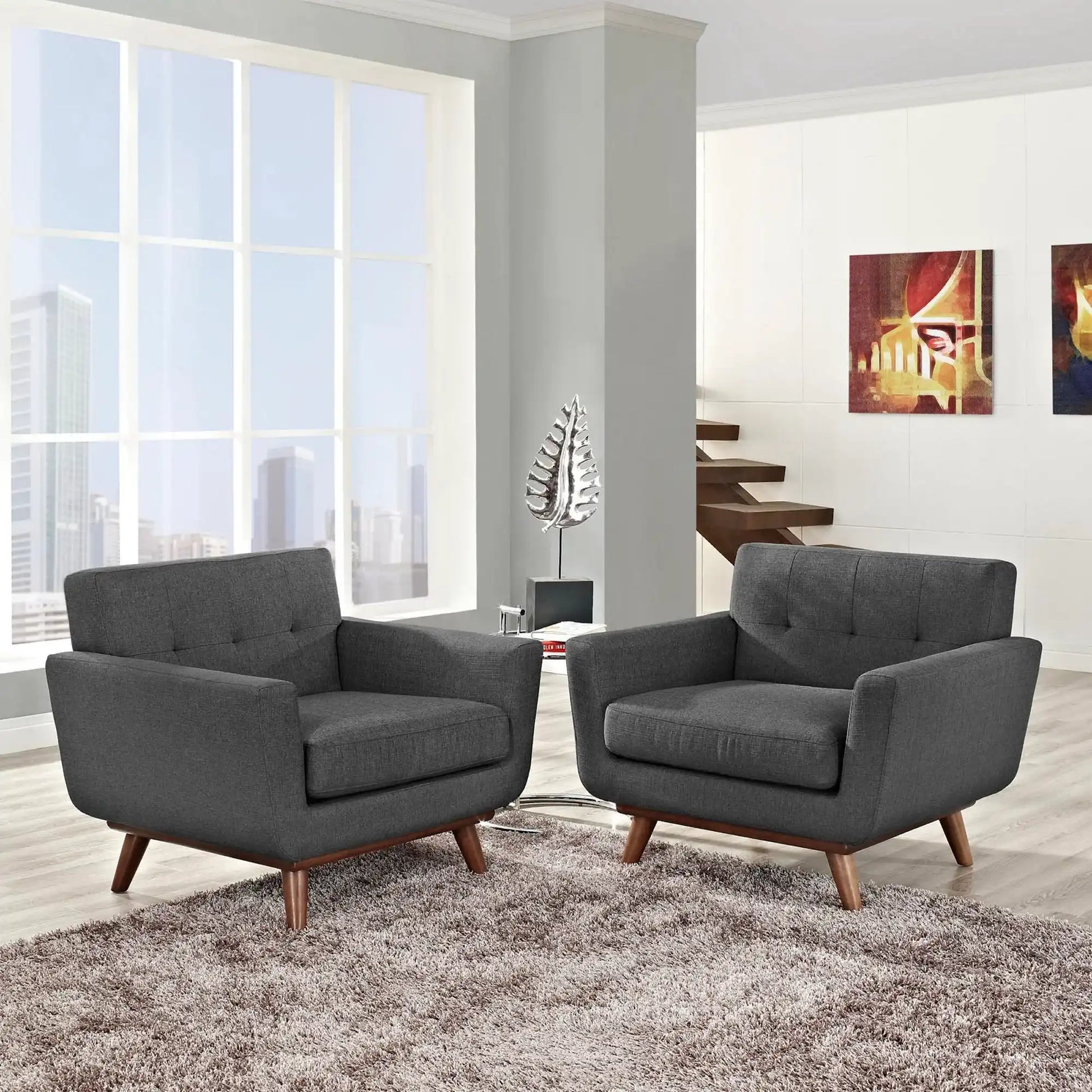 Engage Wood Armchair Set of 2 by Modway - Best Buy Furniture