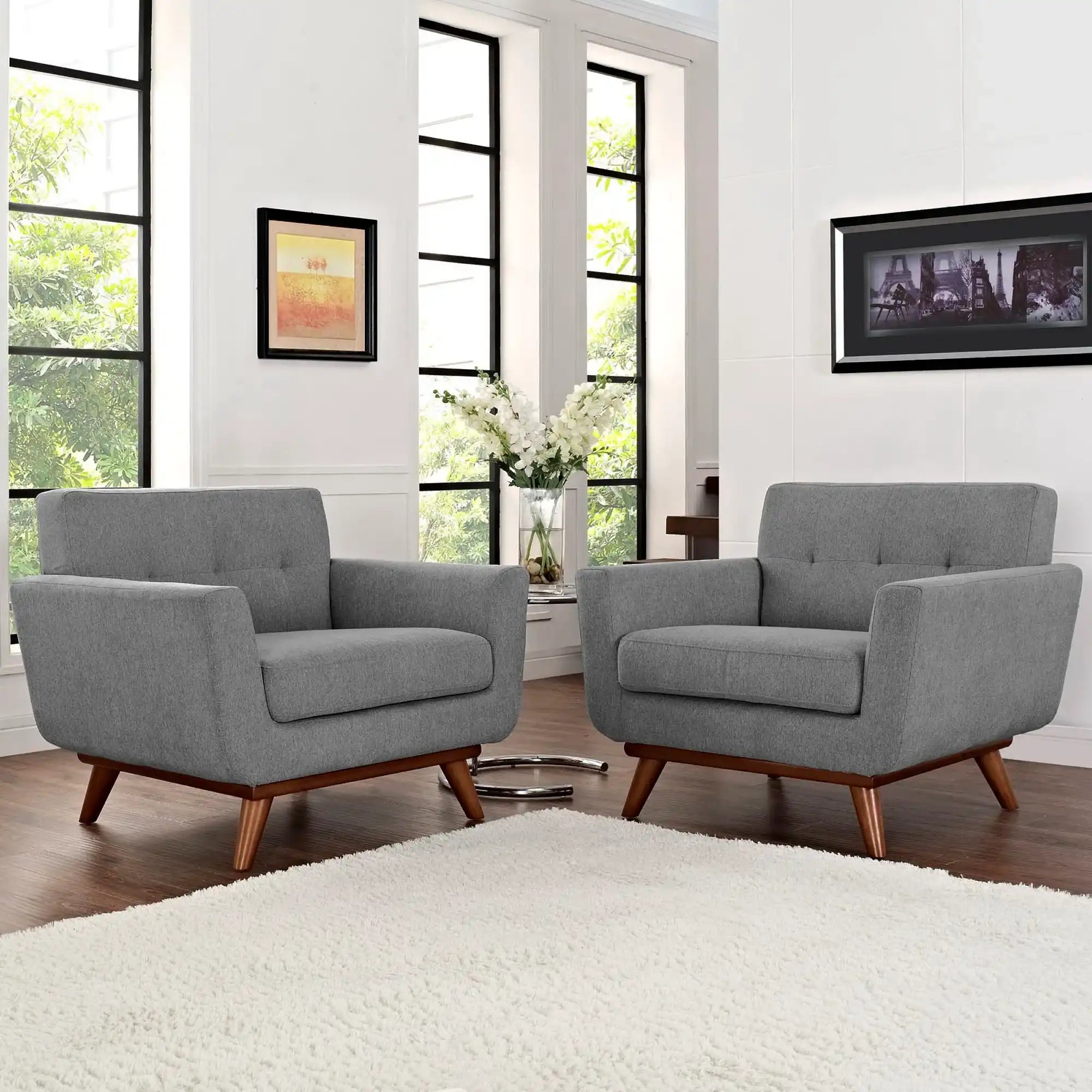 Engage Wood Armchair Set of 2 by Modway - Best Buy Furniture