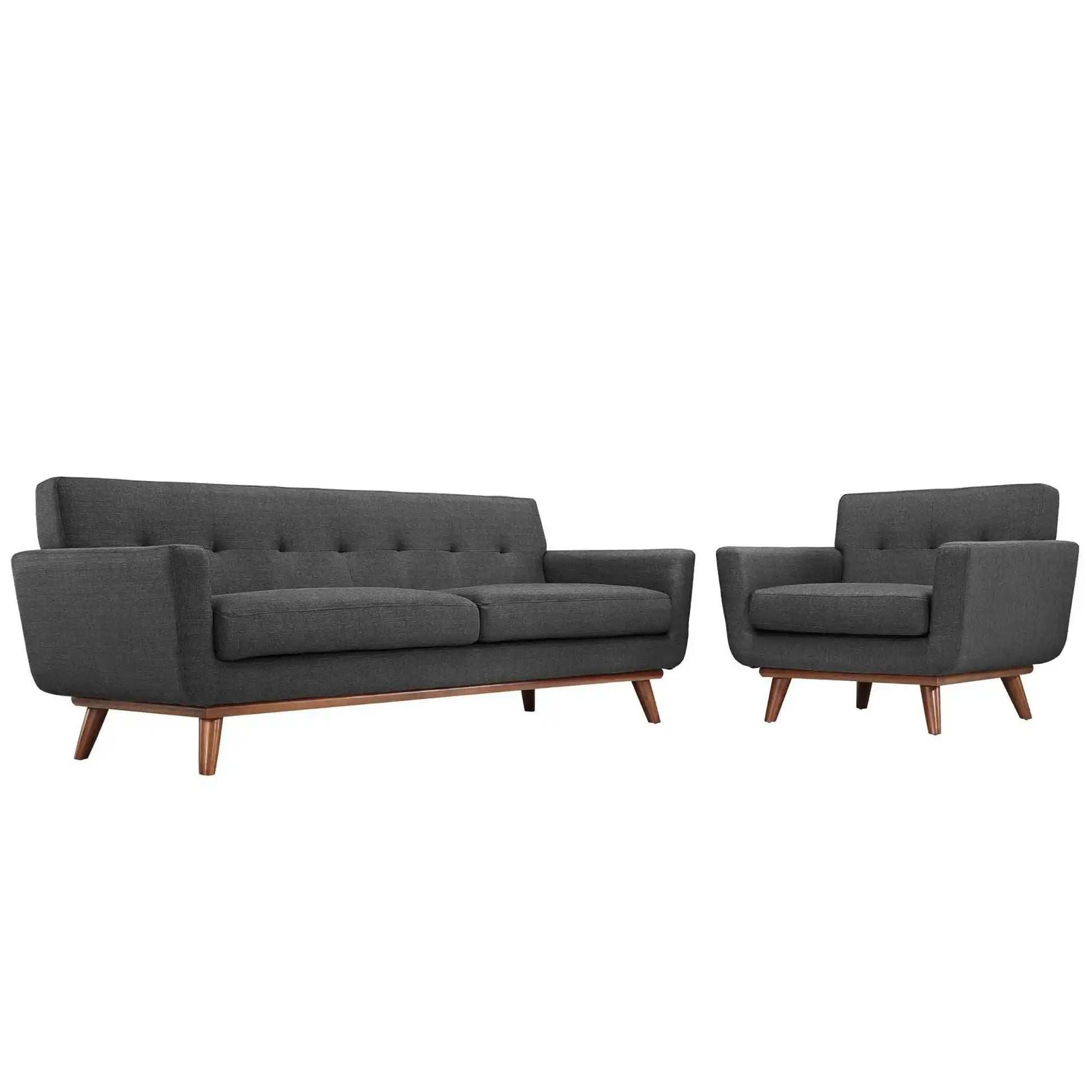 Engage Armchair and Sofa Set of 2 by Modway - Best Buy Furniture