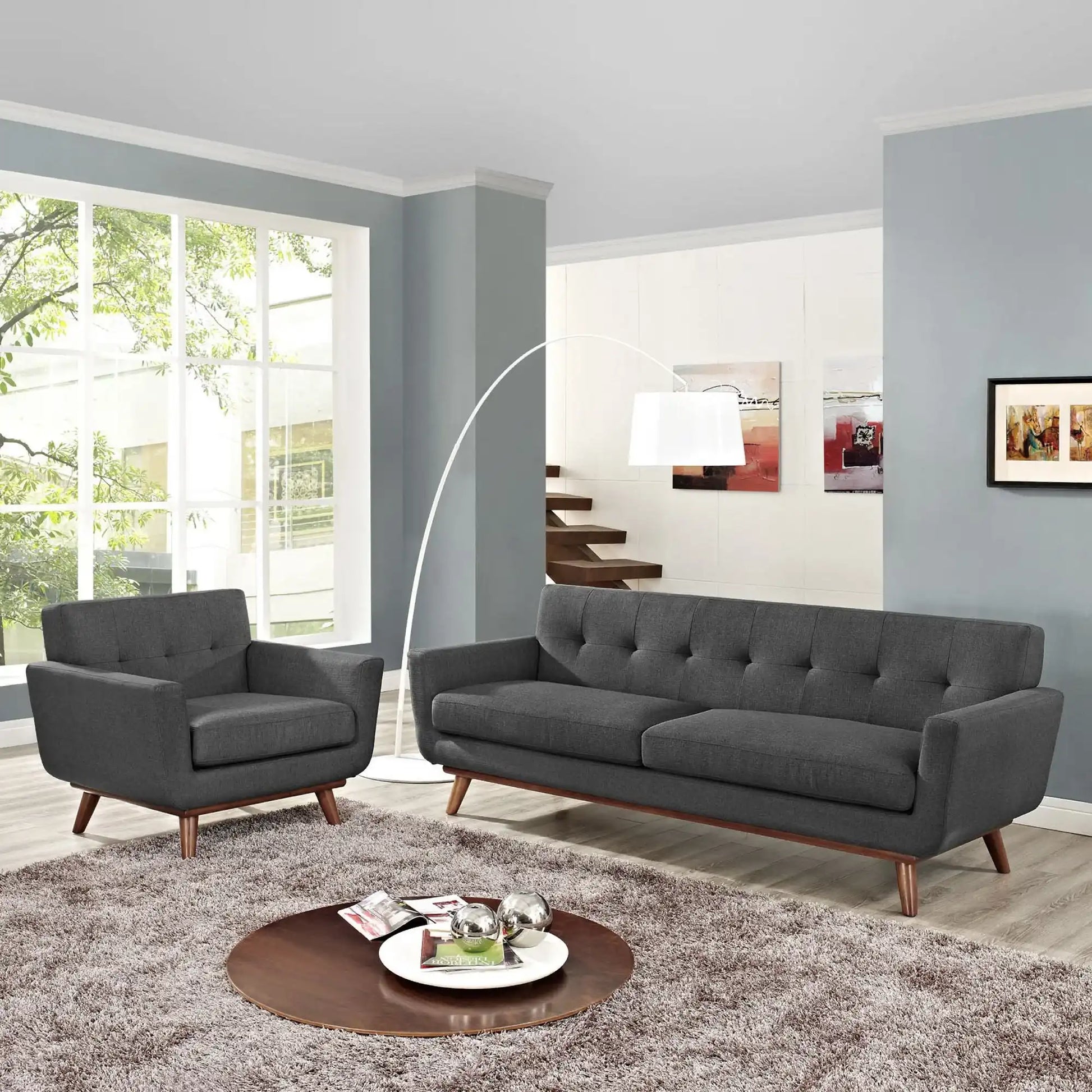 Engage Armchair and Sofa Set of 2 by Modway - Best Buy Furniture