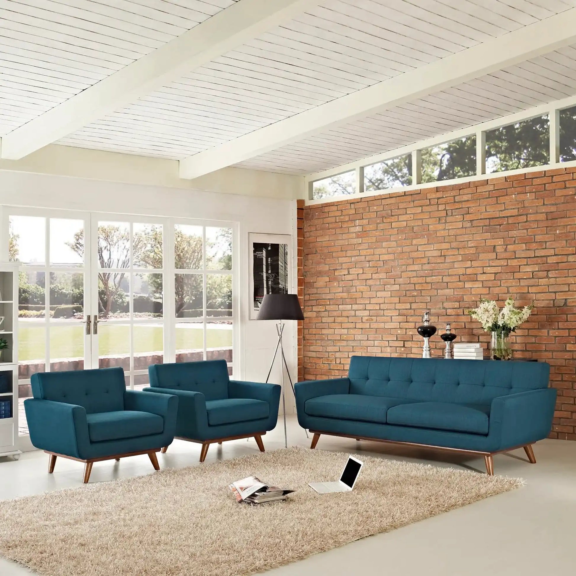 Engage Armchairs and Sofa Set of 3 by Modway - Best Buy Furniture