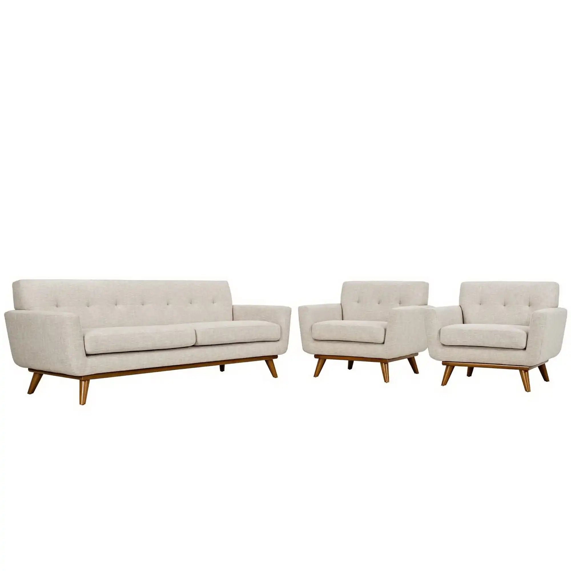 Engage Armchairs and Sofa Set of 3 by Modway - Best Buy Furniture