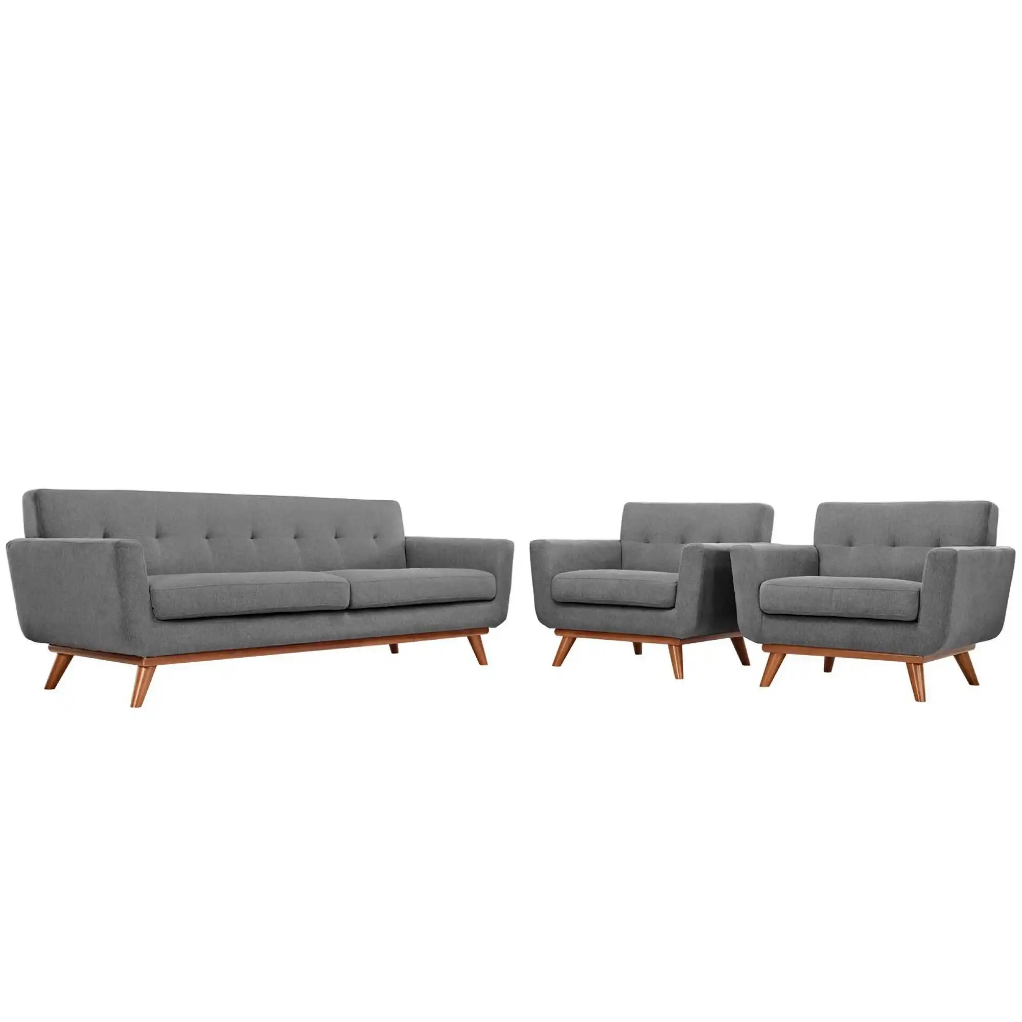 Engage Armchairs and Sofa Set of 3 by Modway - Best Buy Furniture